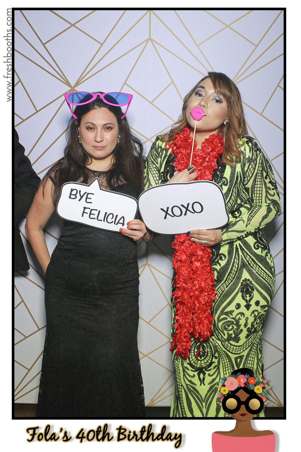 Fola's 40th Birthday Party - Selfie Mirror | View more photos from the event at gallery.freshbooths.com/u/FreshBooths/Folas-40th-Birthday-Party-Selfie-Mirror