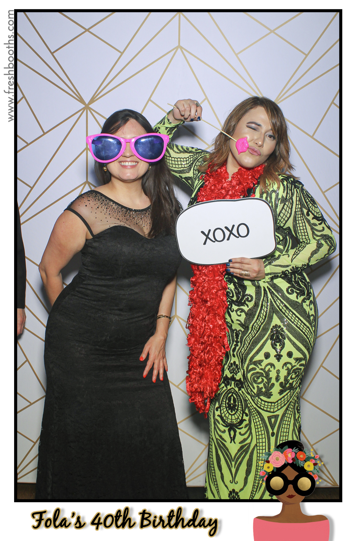 Fola's 40th Birthday Party - Selfie Mirror | View more photos from the event at gallery.freshbooths.com/u/FreshBooths/Folas-40th-Birthday-Party-Selfie-Mirror