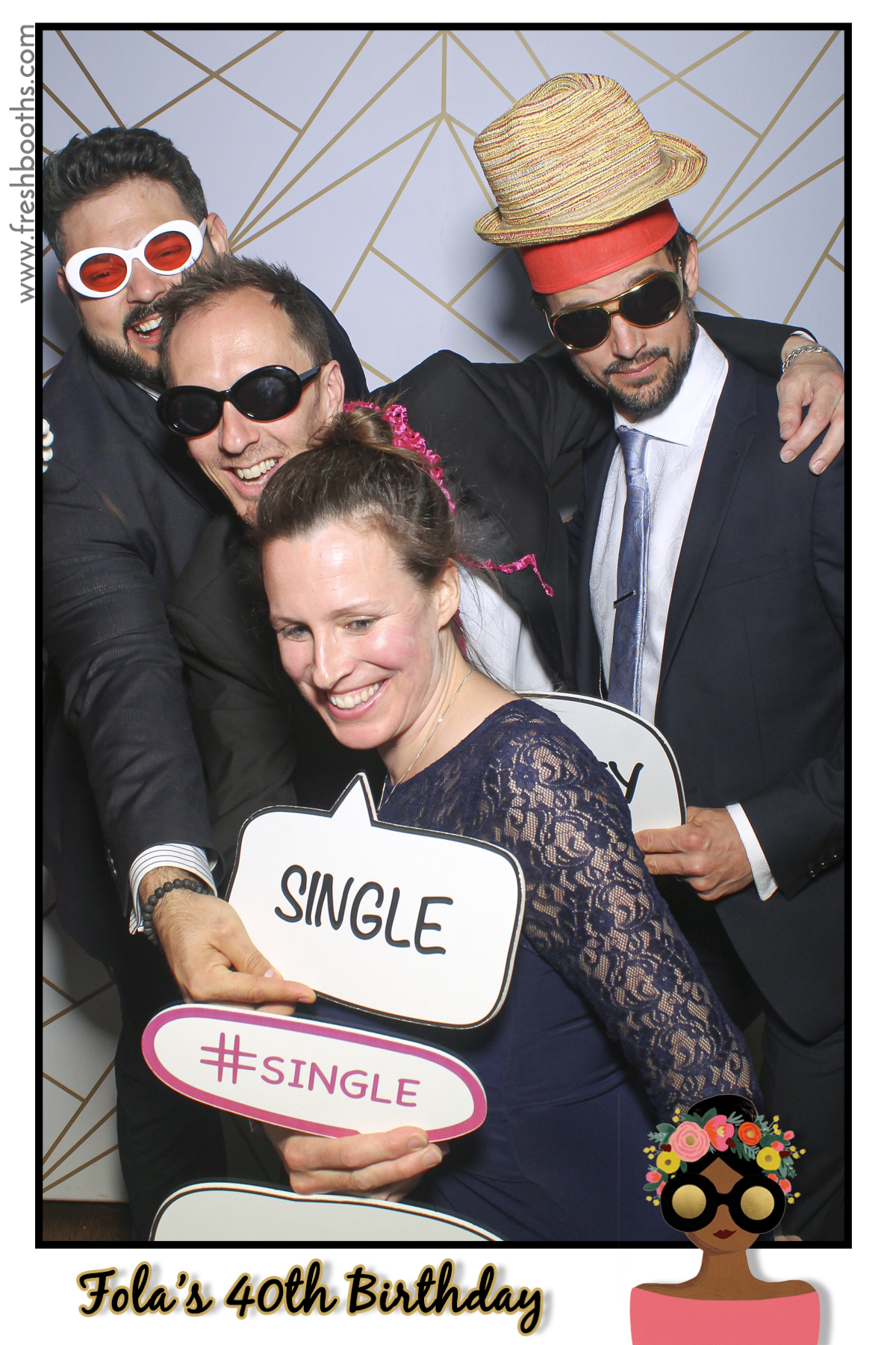 Fola's 40th Birthday Party - Selfie Mirror | View more photos from the event at gallery.freshbooths.com/u/FreshBooths/Folas-40th-Birthday-Party-Selfie-Mirror