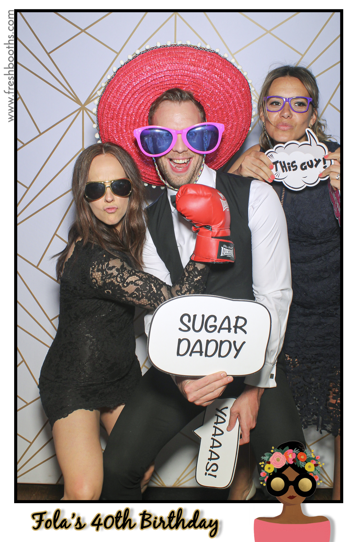 Fola's 40th Birthday Party - Selfie Mirror | View more photos from the event at gallery.freshbooths.com/u/FreshBooths/Folas-40th-Birthday-Party-Selfie-Mirror