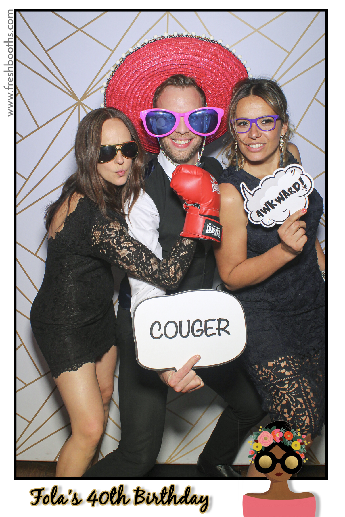 Fola's 40th Birthday Party - Selfie Mirror | View more photos from the event at gallery.freshbooths.com/u/FreshBooths/Folas-40th-Birthday-Party-Selfie-Mirror