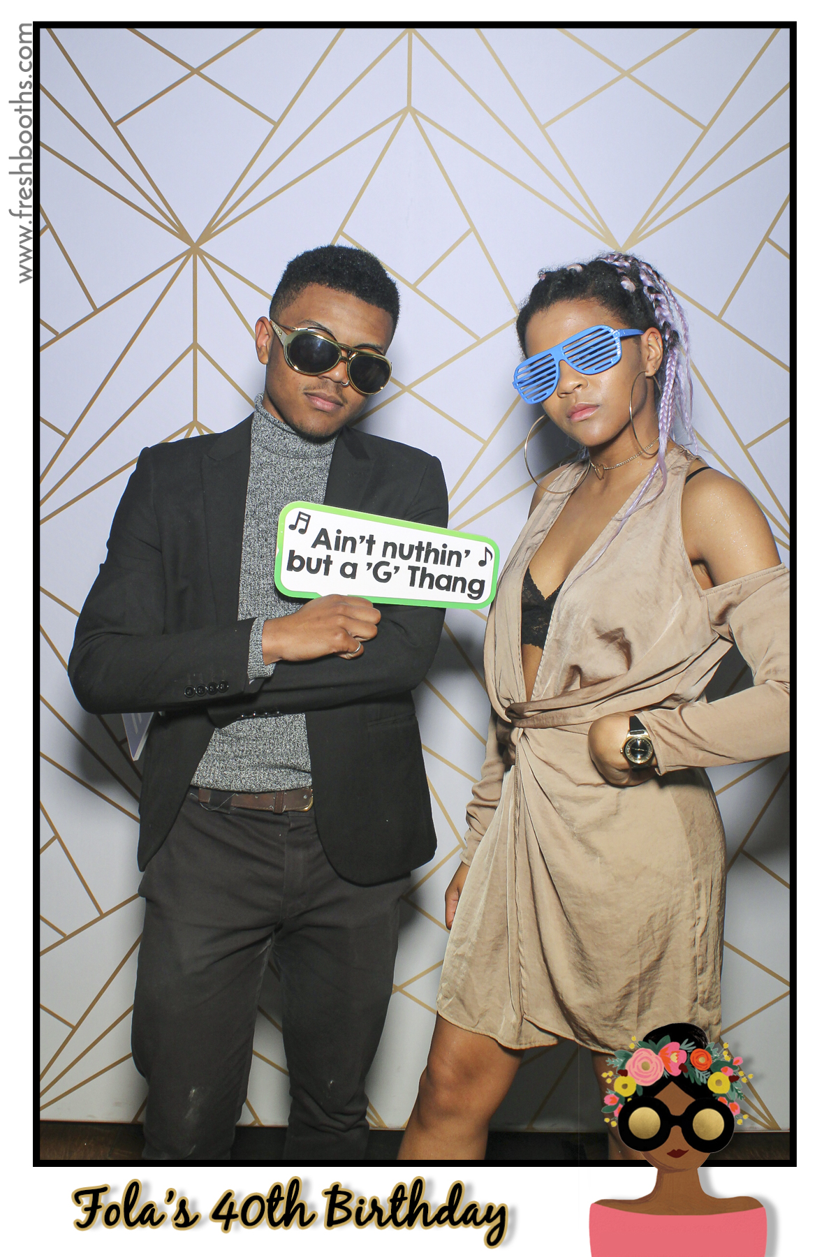 Fola's 40th Birthday Party - Selfie Mirror | View more photos from the event at gallery.freshbooths.com/u/FreshBooths/Folas-40th-Birthday-Party-Selfie-Mirror