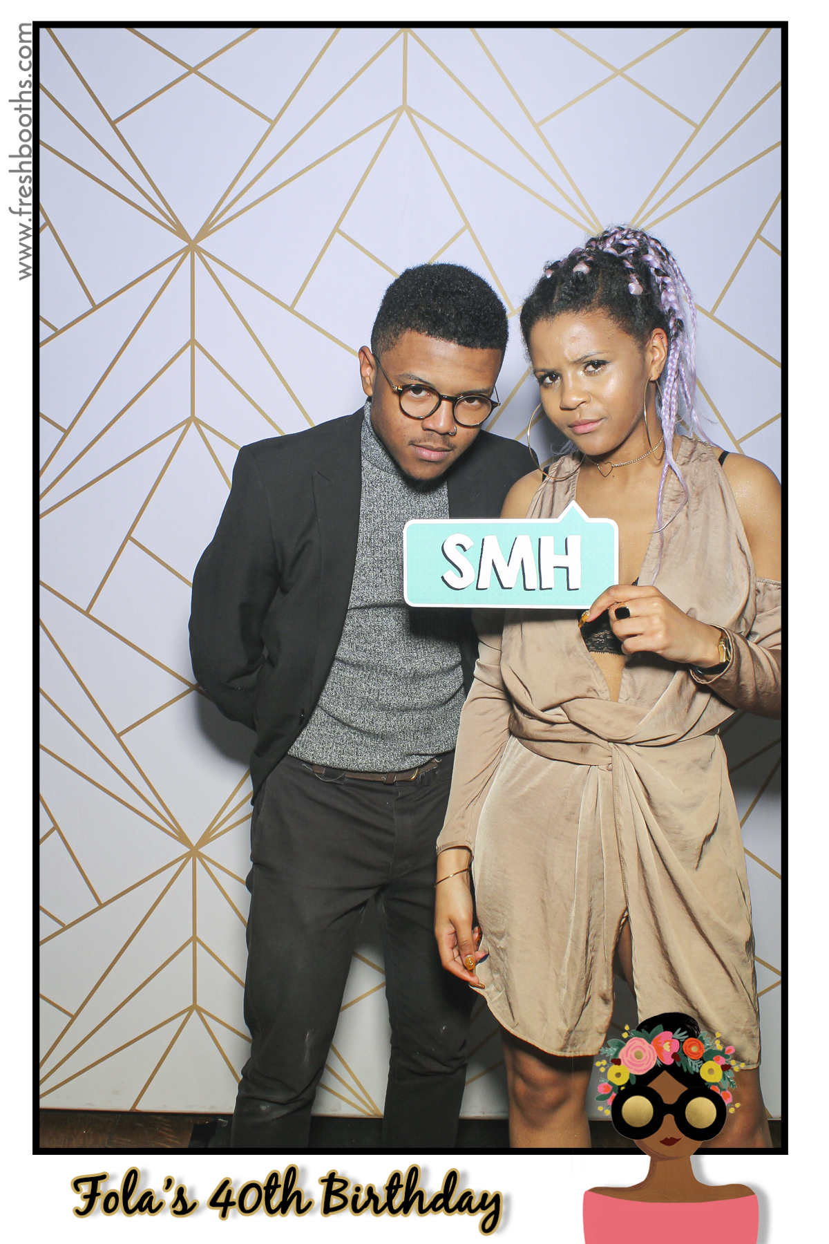Fola's 40th Birthday Party - Selfie Mirror | View more photos from the event at gallery.freshbooths.com/u/FreshBooths/Folas-40th-Birthday-Party-Selfie-Mirror