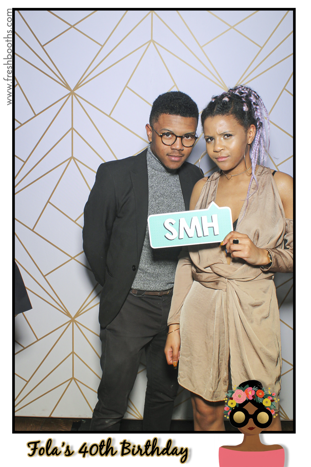 Fola's 40th Birthday Party - Selfie Mirror | View more photos from the event at gallery.freshbooths.com/u/FreshBooths/Folas-40th-Birthday-Party-Selfie-Mirror