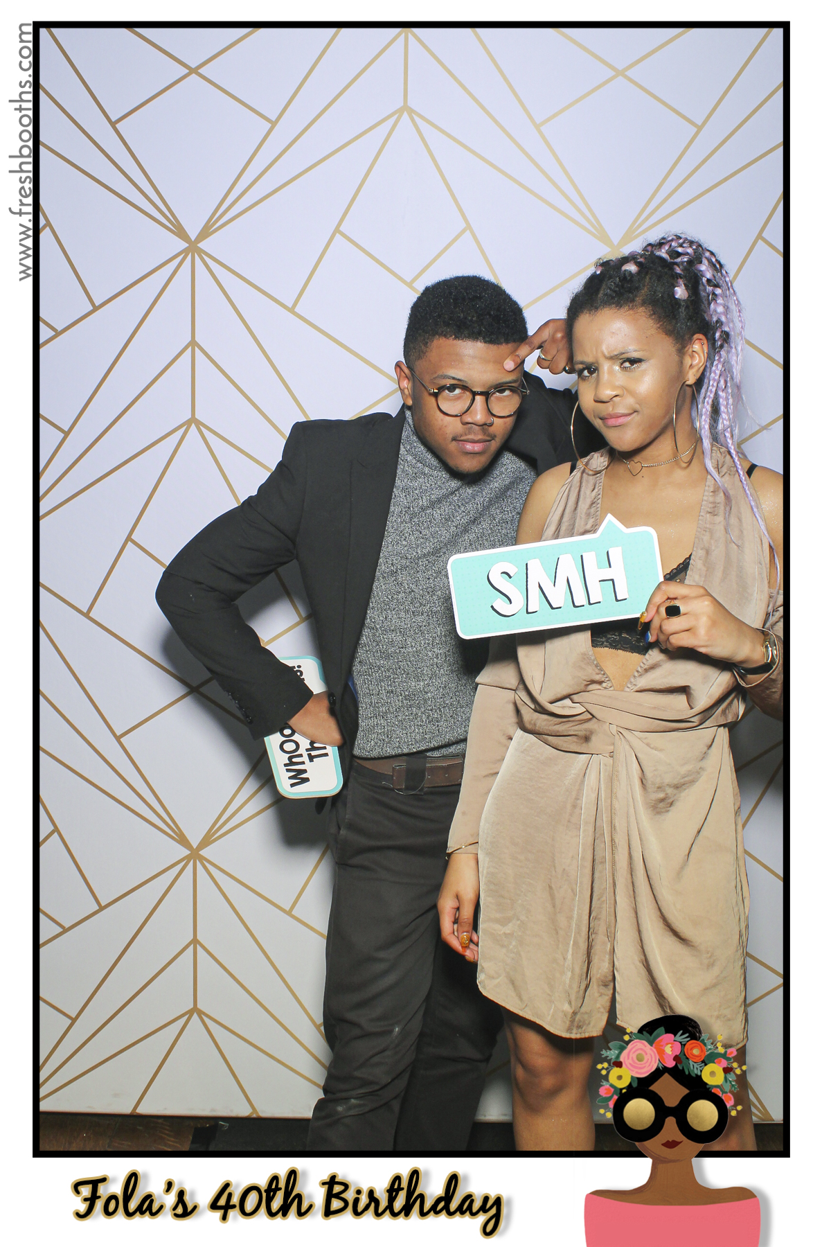Fola's 40th Birthday Party - Selfie Mirror | View more photos from the event at gallery.freshbooths.com/u/FreshBooths/Folas-40th-Birthday-Party-Selfie-Mirror