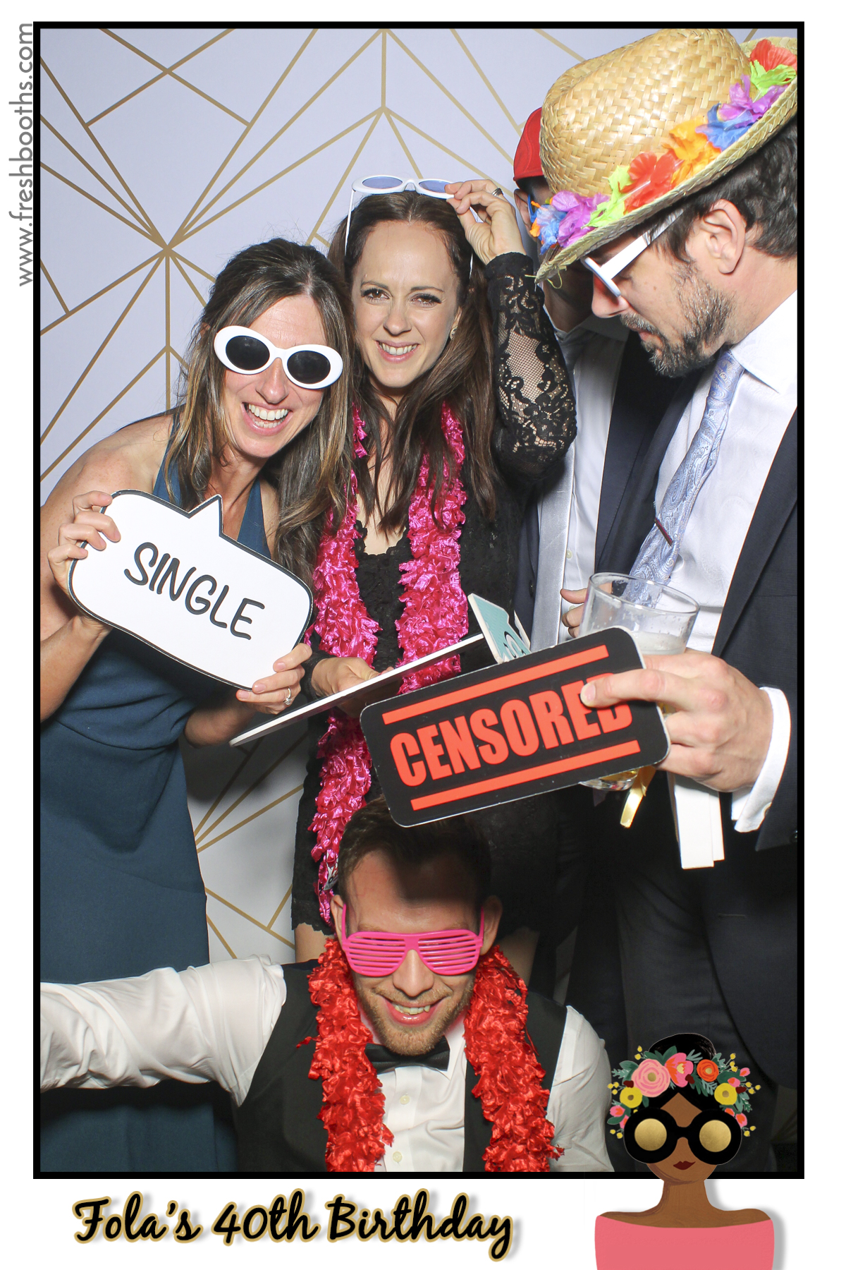 Fola's 40th Birthday Party - Selfie Mirror | View more photos from the event at gallery.freshbooths.com/u/FreshBooths/Folas-40th-Birthday-Party-Selfie-Mirror