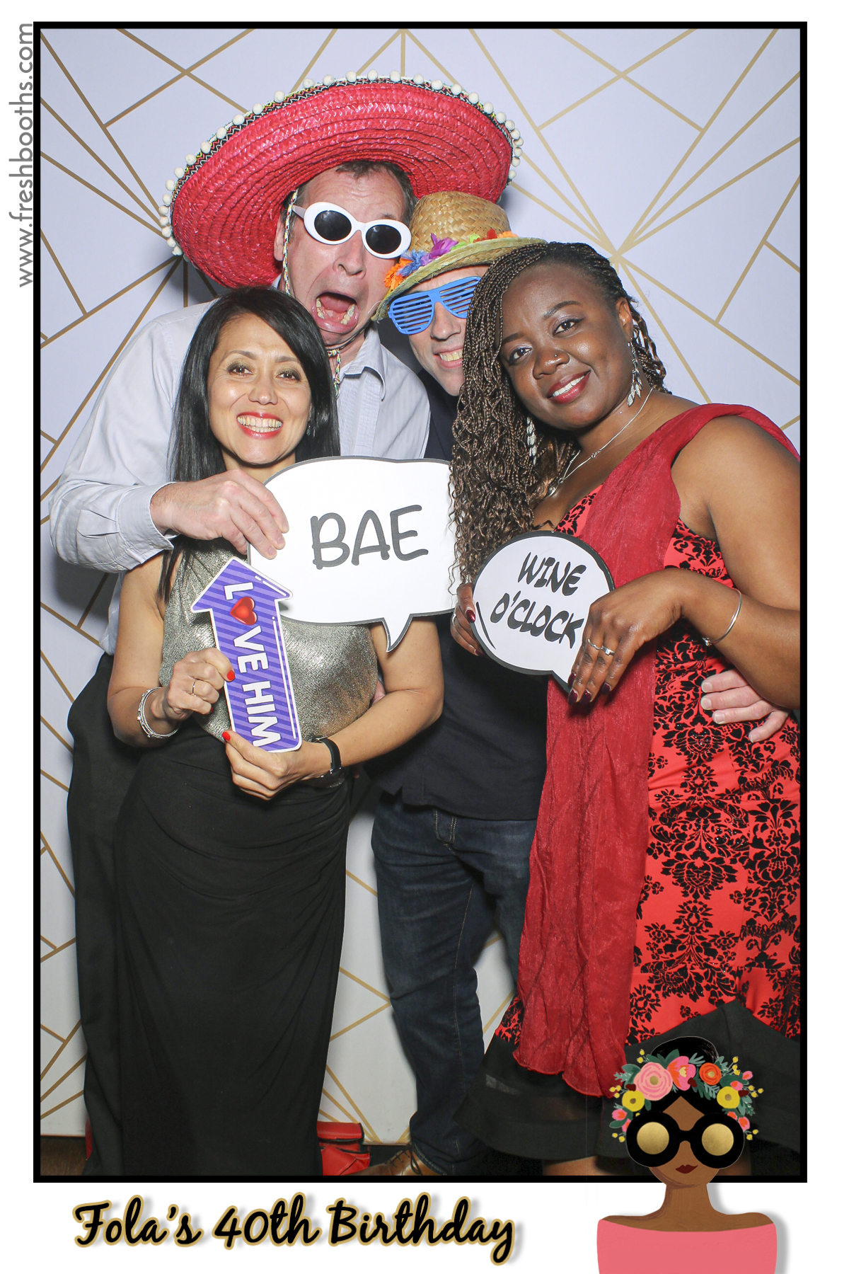 Fola's 40th Birthday Party - Selfie Mirror | View more photos from the event at gallery.freshbooths.com/u/FreshBooths/Folas-40th-Birthday-Party-Selfie-Mirror