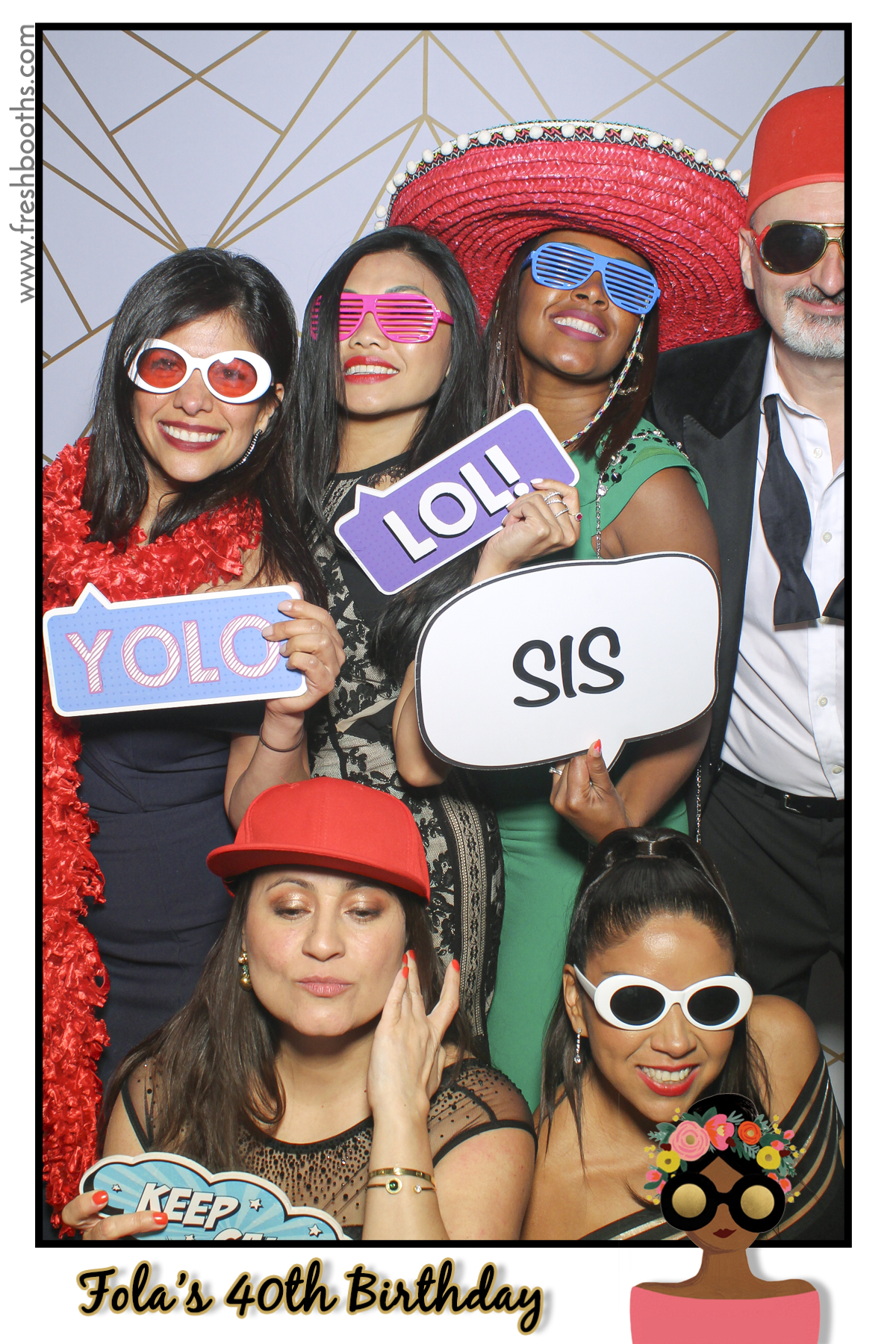 Fola's 40th Birthday Party - Selfie Mirror | View more photos from the event at gallery.freshbooths.com/u/FreshBooths/Folas-40th-Birthday-Party-Selfie-Mirror