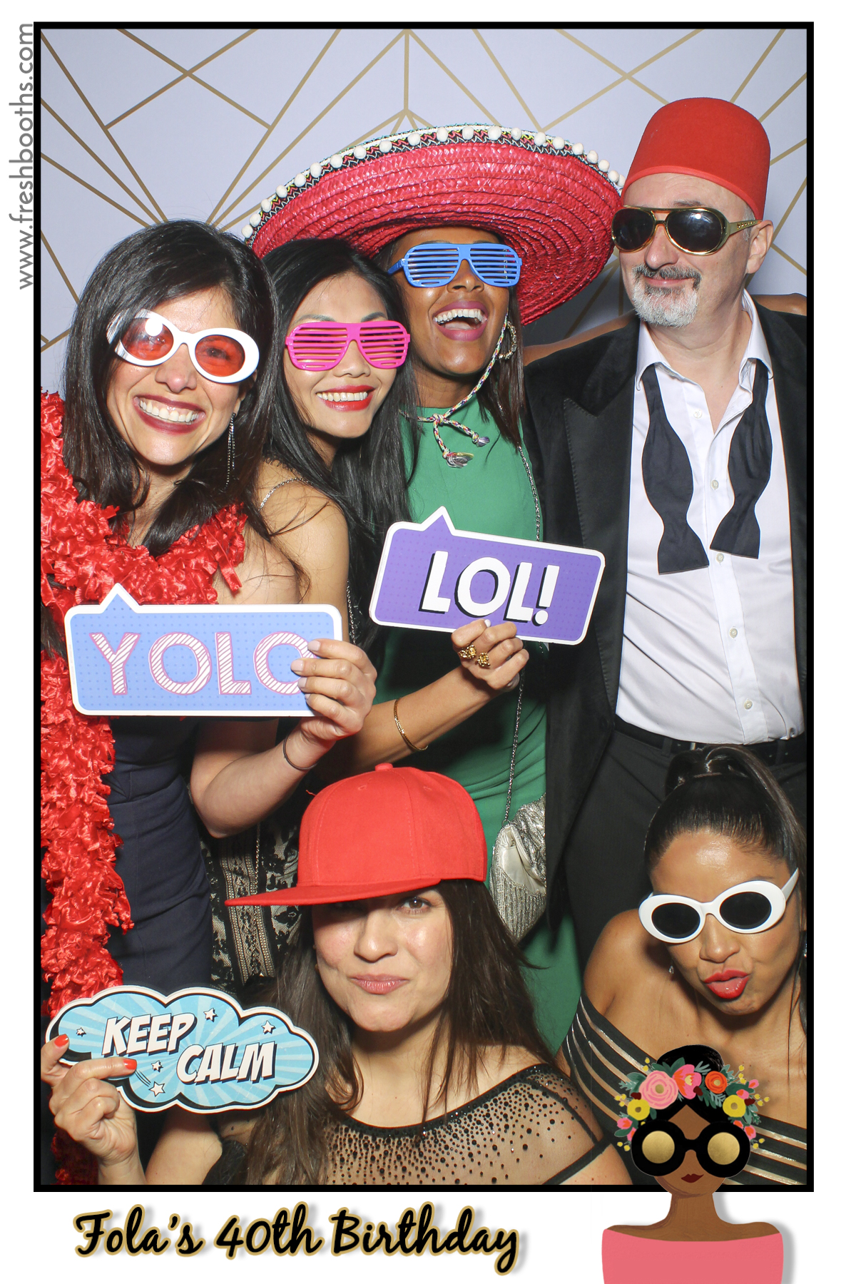 Fola's 40th Birthday Party - Selfie Mirror | View more photos from the event at gallery.freshbooths.com/u/FreshBooths/Folas-40th-Birthday-Party-Selfie-Mirror