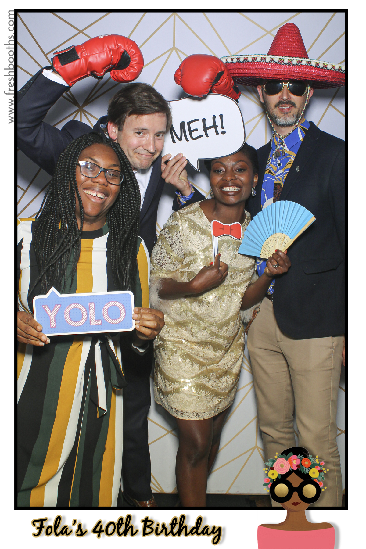 Fola's 40th Birthday Party - Selfie Mirror | View more photos from the event at gallery.freshbooths.com/u/FreshBooths/Folas-40th-Birthday-Party-Selfie-Mirror