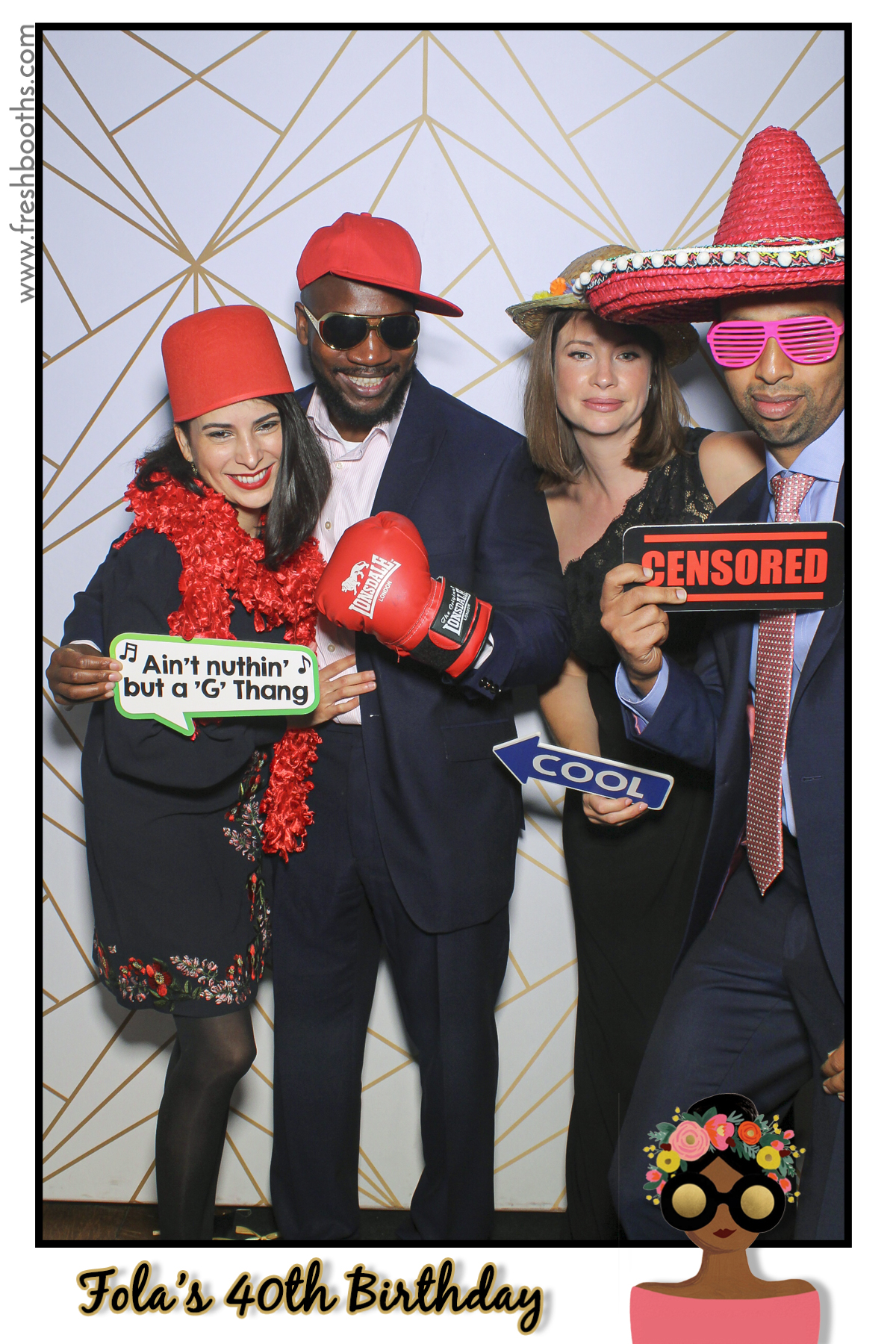 Fola's 40th Birthday Party - Selfie Mirror | View more photos from the event at gallery.freshbooths.com/u/FreshBooths/Folas-40th-Birthday-Party-Selfie-Mirror
