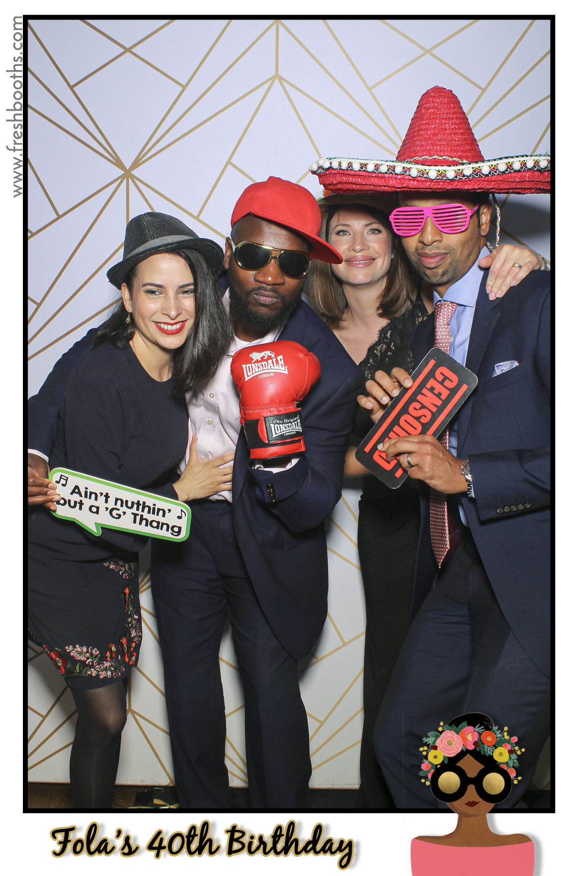 Fola's 40th Birthday Party - Selfie Mirror | View more photos from the event at gallery.freshbooths.com/u/FreshBooths/Folas-40th-Birthday-Party-Selfie-Mirror