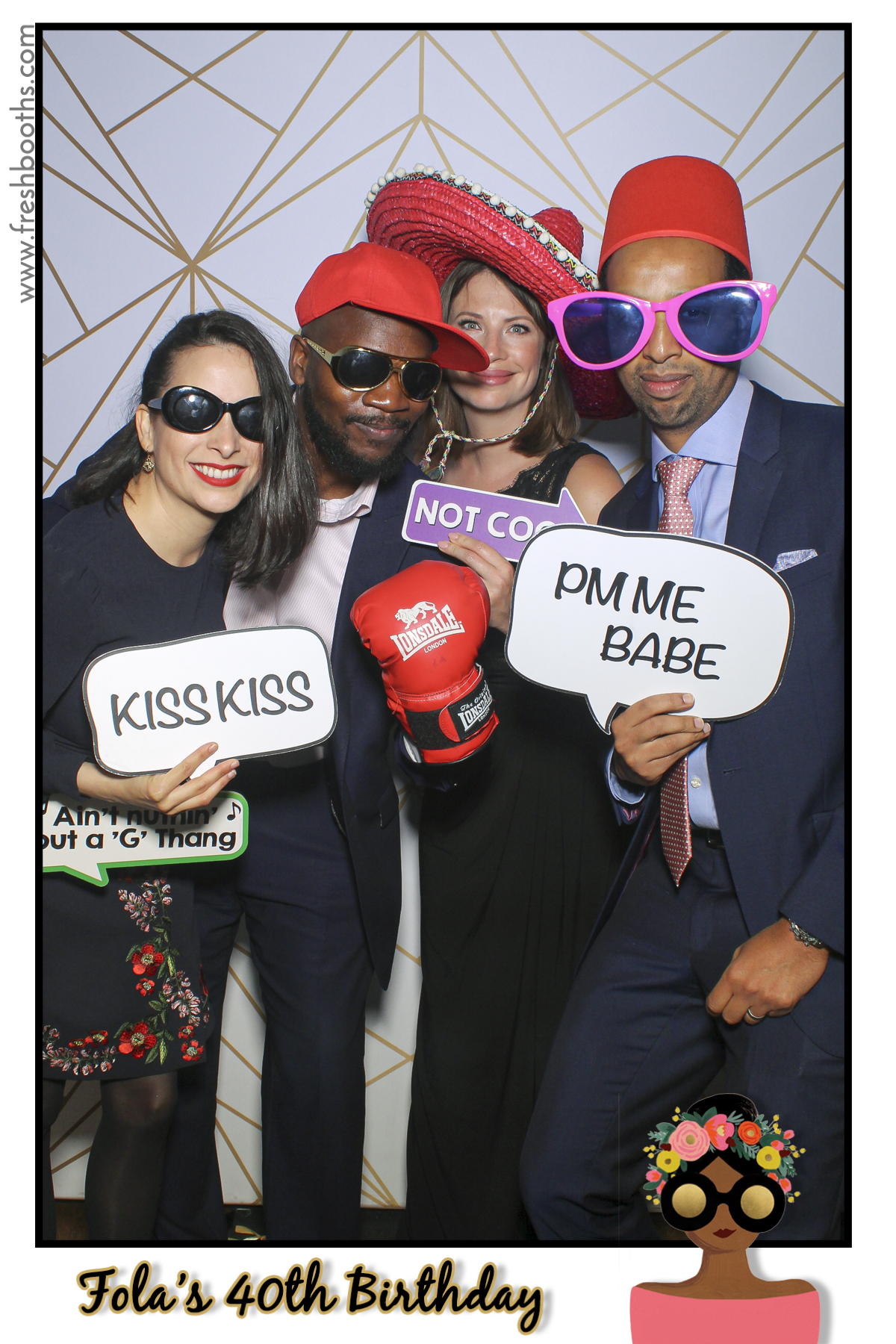 Fola's 40th Birthday Party - Selfie Mirror | View more photos from the event at gallery.freshbooths.com/u/FreshBooths/Folas-40th-Birthday-Party-Selfie-Mirror