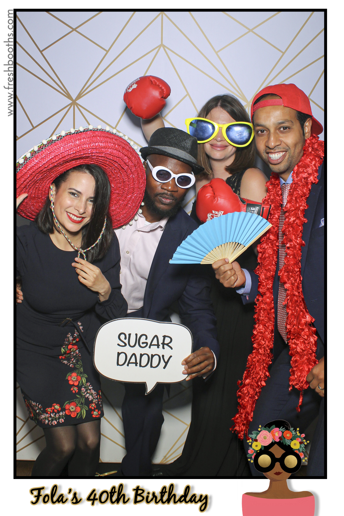 Fola's 40th Birthday Party - Selfie Mirror | View more photos from the event at gallery.freshbooths.com/u/FreshBooths/Folas-40th-Birthday-Party-Selfie-Mirror