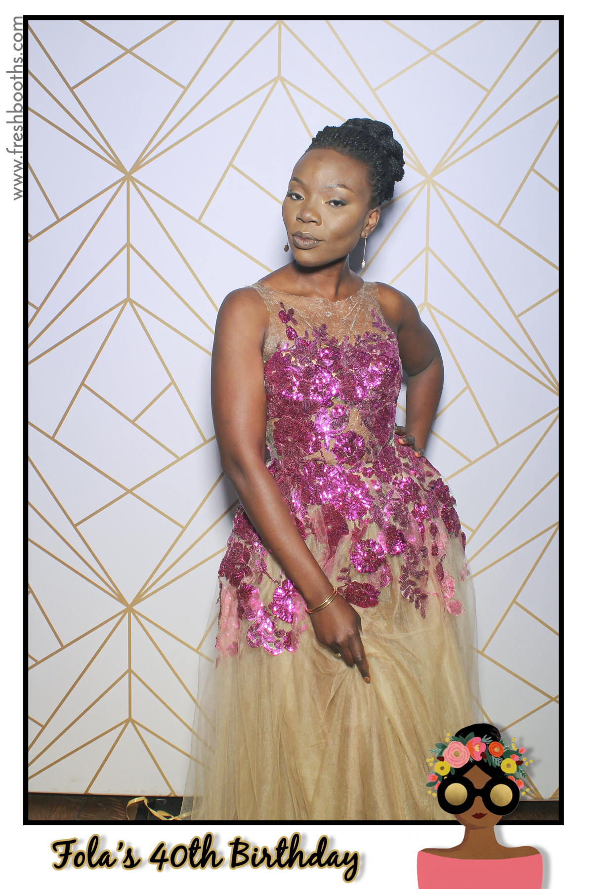 Fola's 40th Birthday Party - Selfie Mirror | View more photos from the event at gallery.freshbooths.com/u/FreshBooths/Folas-40th-Birthday-Party-Selfie-Mirror