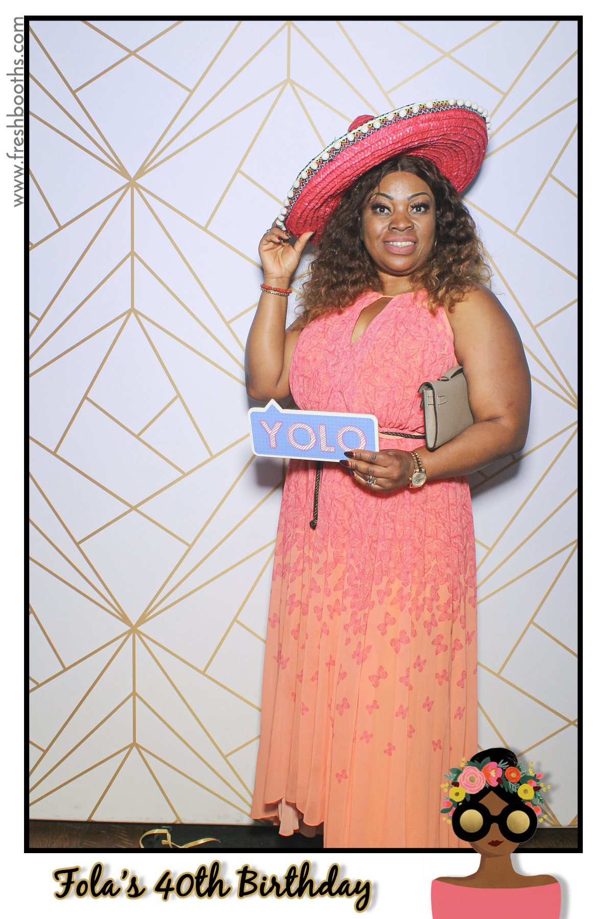 Fola's 40th Birthday Party - Selfie Mirror | View more photos from the event at gallery.freshbooths.com/u/FreshBooths/Folas-40th-Birthday-Party-Selfie-Mirror