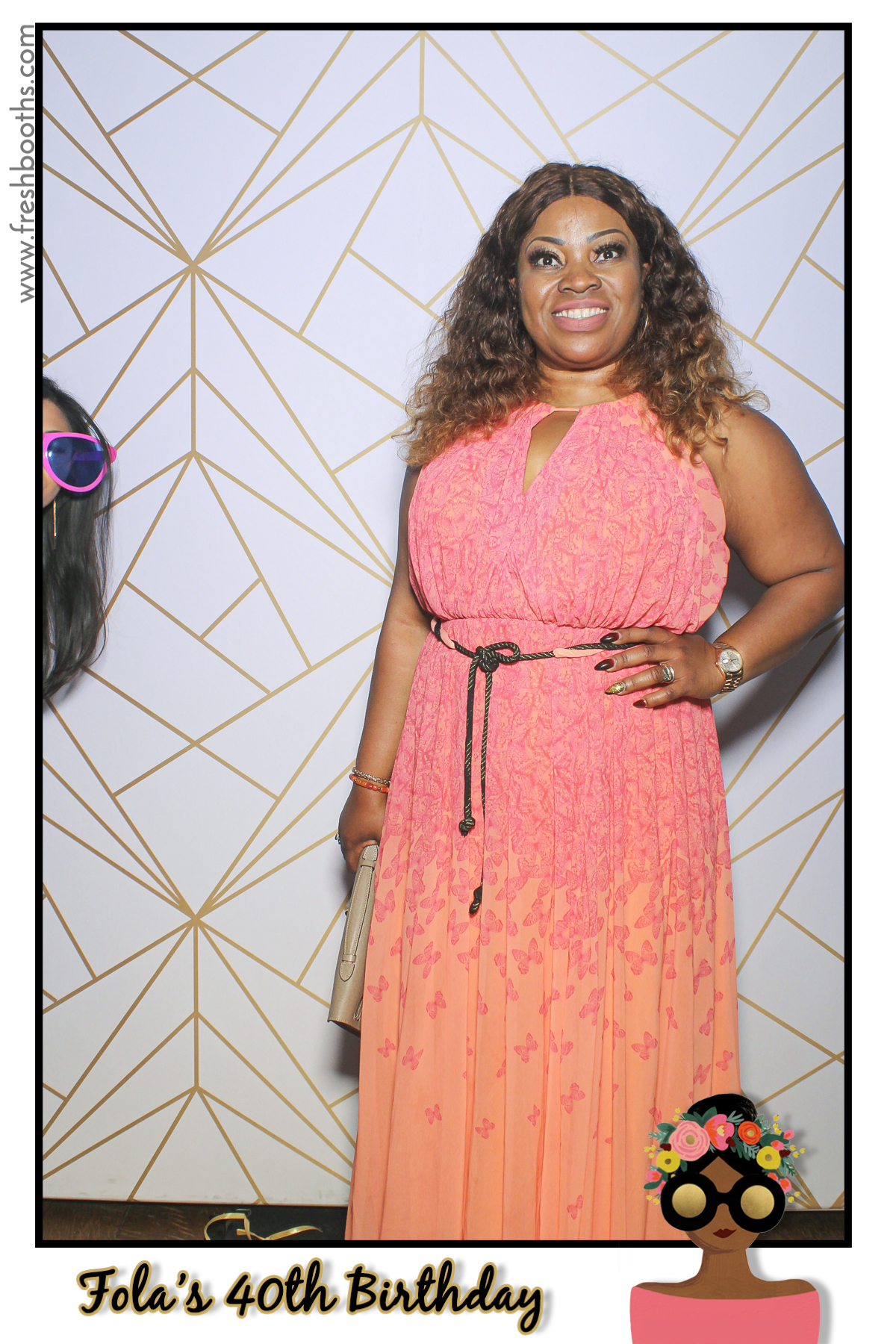 Fola's 40th Birthday Party - Selfie Mirror | View more photos from the event at gallery.freshbooths.com/u/FreshBooths/Folas-40th-Birthday-Party-Selfie-Mirror