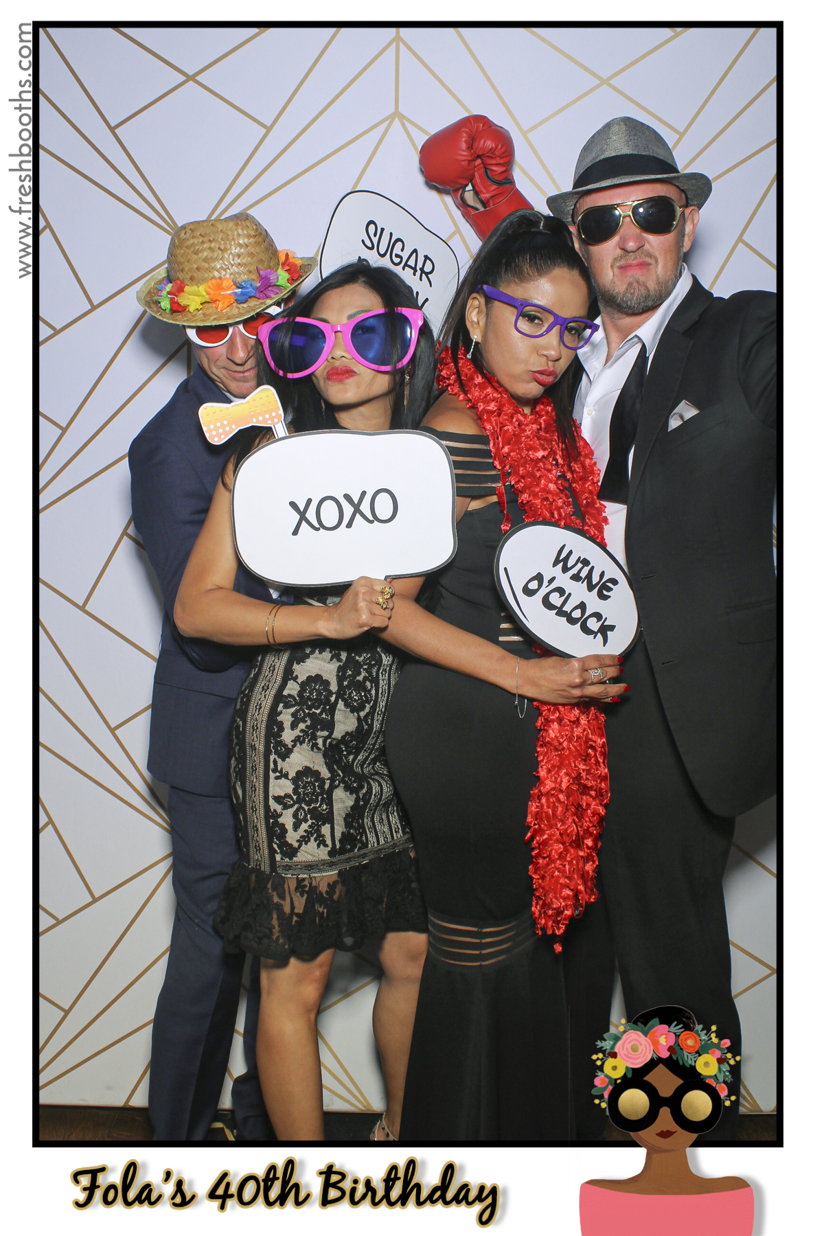 Fola's 40th Birthday Party - Selfie Mirror | View more photos from the event at gallery.freshbooths.com/u/FreshBooths/Folas-40th-Birthday-Party-Selfie-Mirror