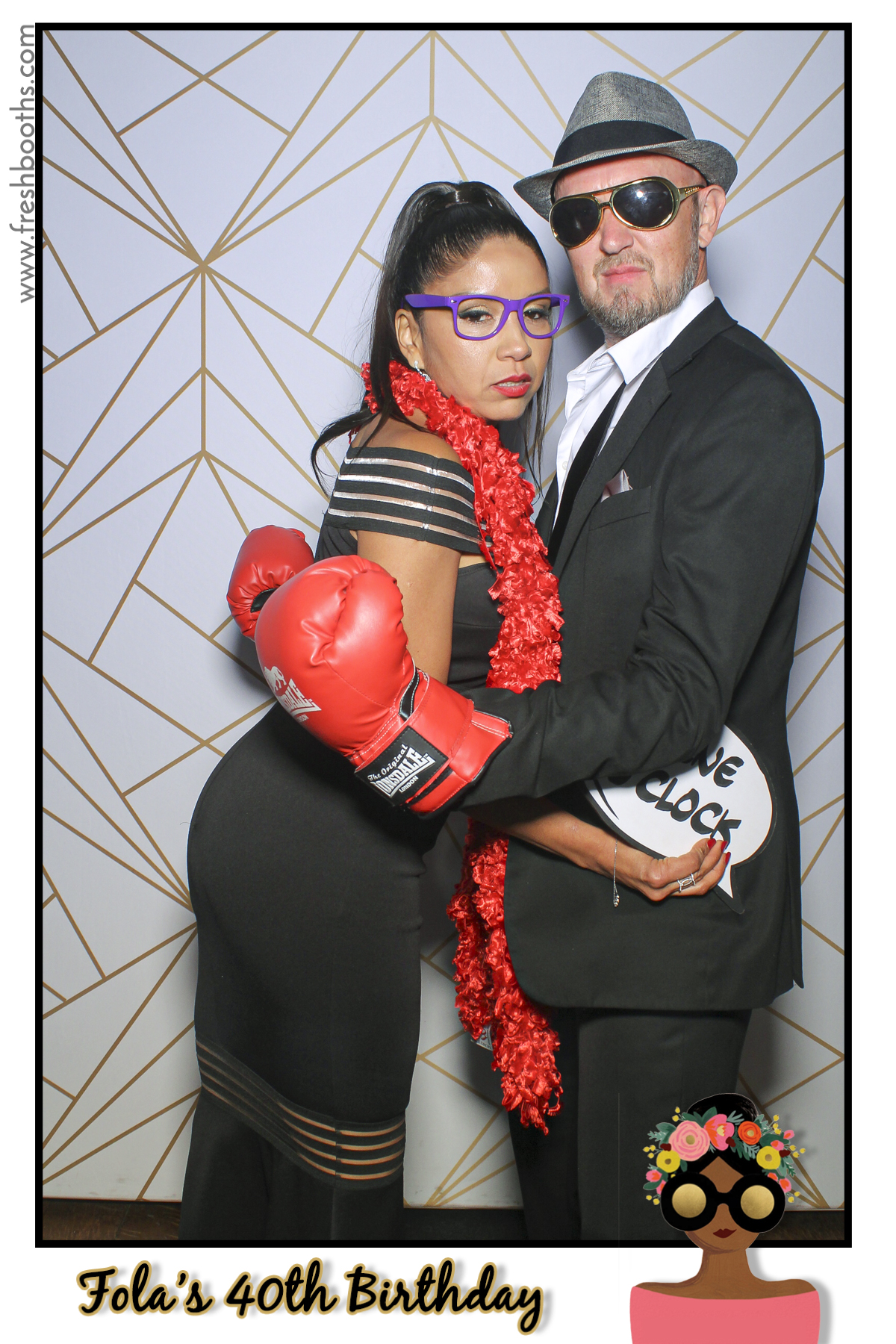 Fola's 40th Birthday Party - Selfie Mirror | View more photos from the event at gallery.freshbooths.com/u/FreshBooths/Folas-40th-Birthday-Party-Selfie-Mirror