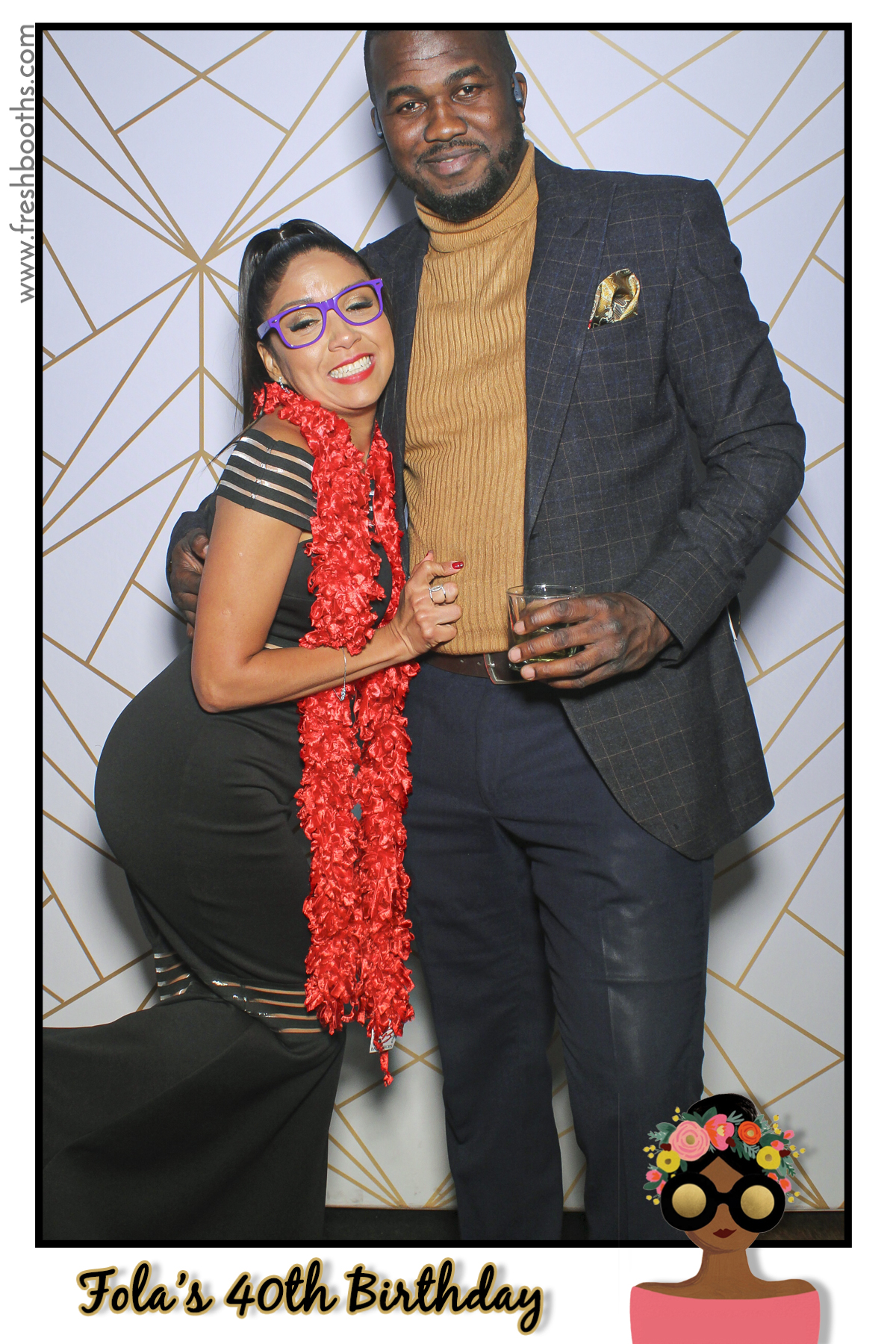 Fola's 40th Birthday Party - Selfie Mirror | View more photos from the event at gallery.freshbooths.com/u/FreshBooths/Folas-40th-Birthday-Party-Selfie-Mirror