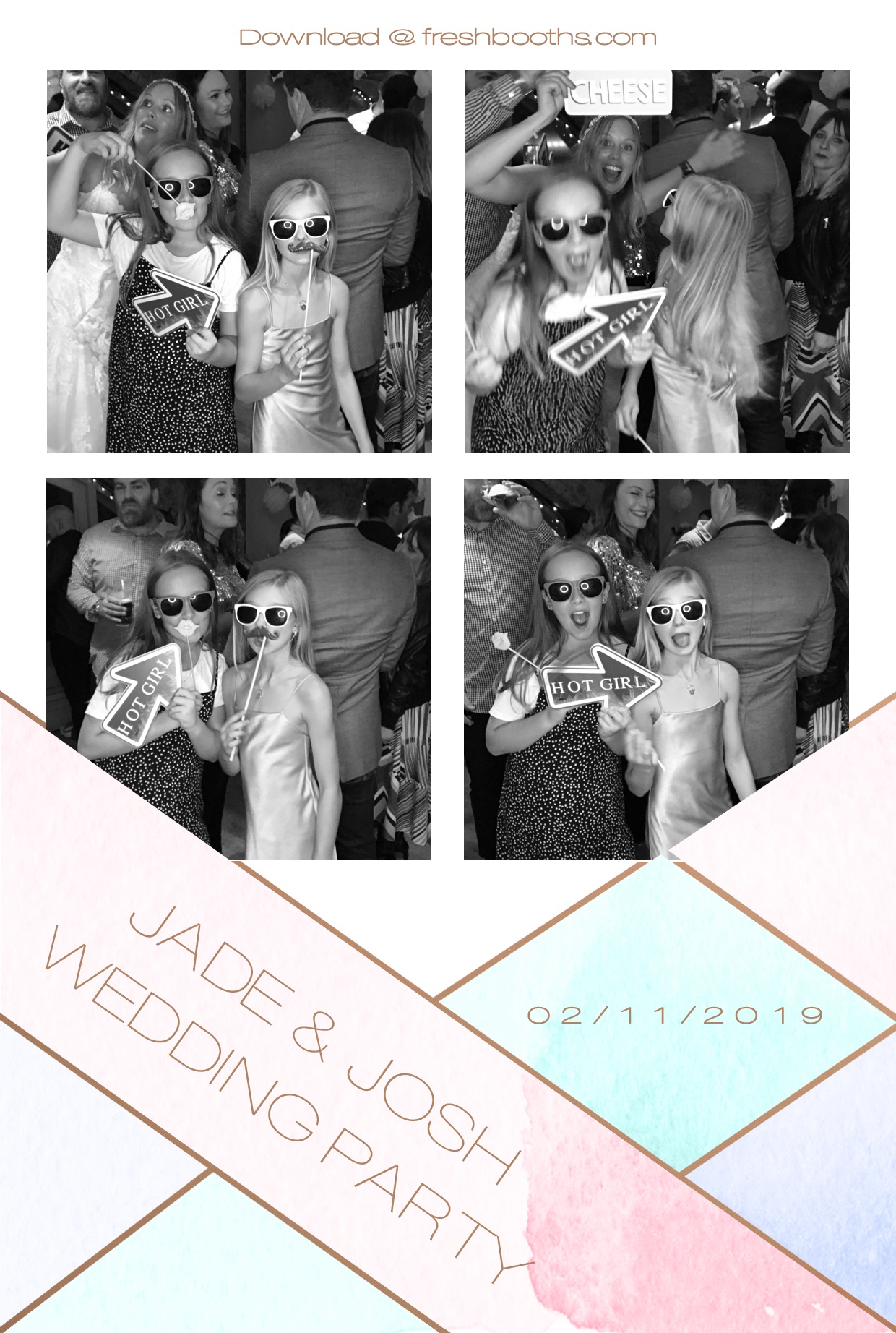 Jade & Josh Wedding Party - GIF Station | View more photos from the event at gallery.freshbooths.com/u/FreshBooths/Jade-Josh-Wedding-Party-GIF-Station