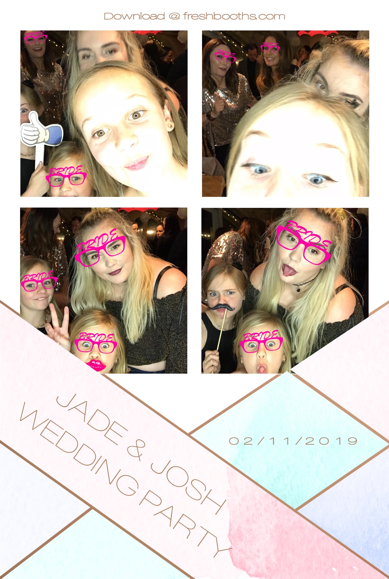 Jade & Josh Wedding Party - GIF Station | View more photos from the event at gallery.freshbooths.com/u/FreshBooths/Jade-Josh-Wedding-Party-GIF-Station