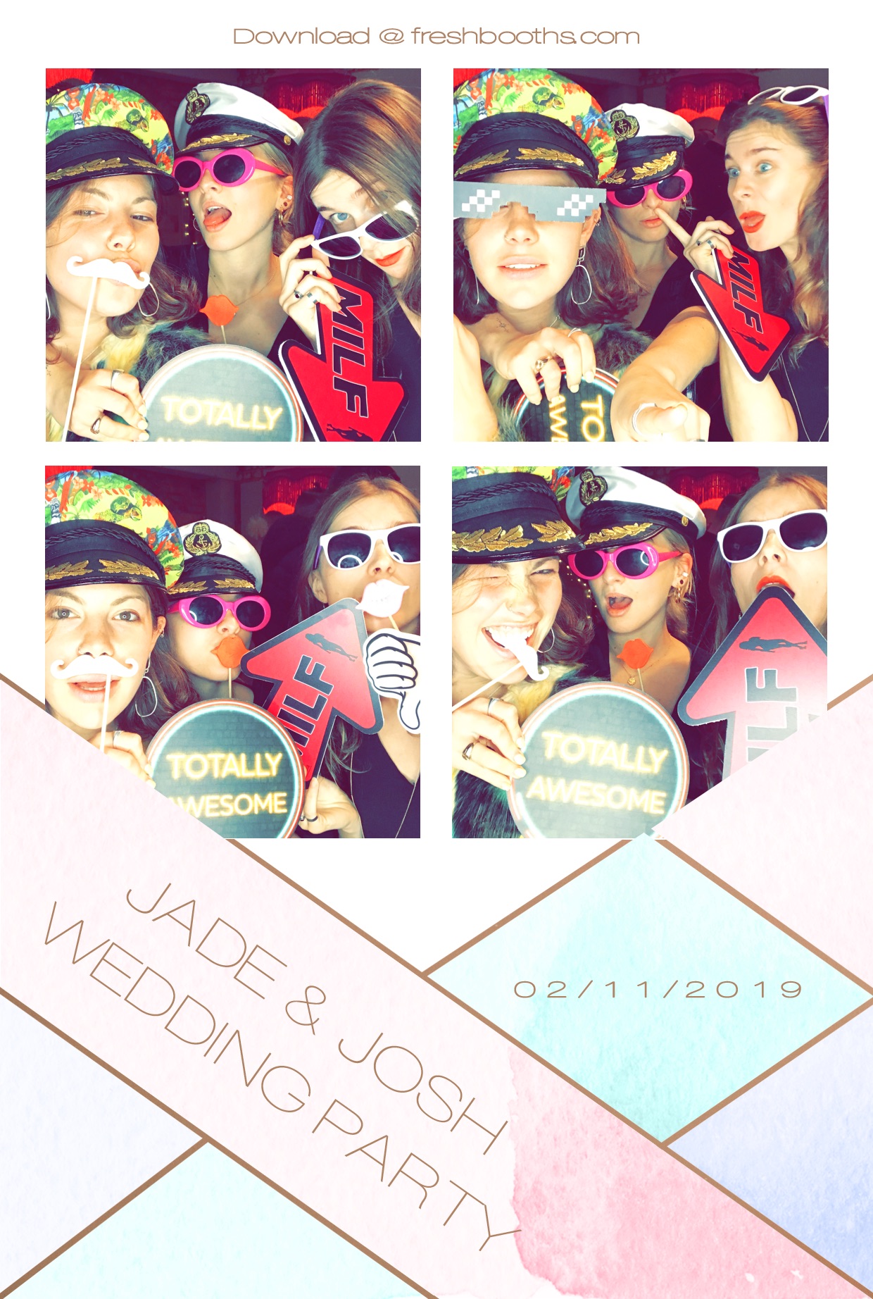 Jade & Josh Wedding Party - GIF Station | View more photos from the event at gallery.freshbooths.com/u/FreshBooths/Jade-Josh-Wedding-Party-GIF-Station
