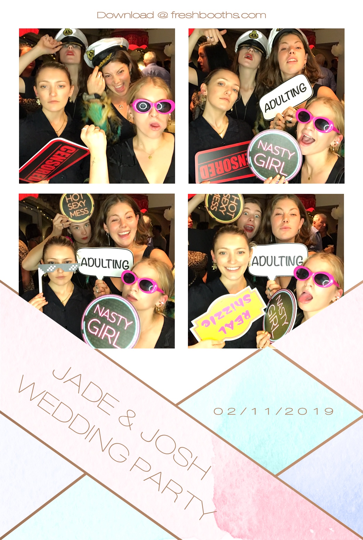 Jade & Josh Wedding Party - GIF Station | View more photos from the event at gallery.freshbooths.com/u/FreshBooths/Jade-Josh-Wedding-Party-GIF-Station