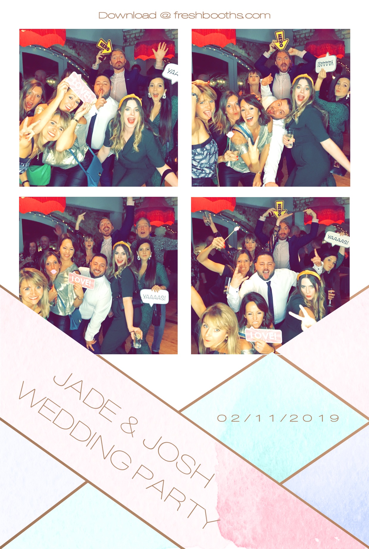 Jade & Josh Wedding Party - GIF Station | View more photos from the event at gallery.freshbooths.com/u/FreshBooths/Jade-Josh-Wedding-Party-GIF-Station