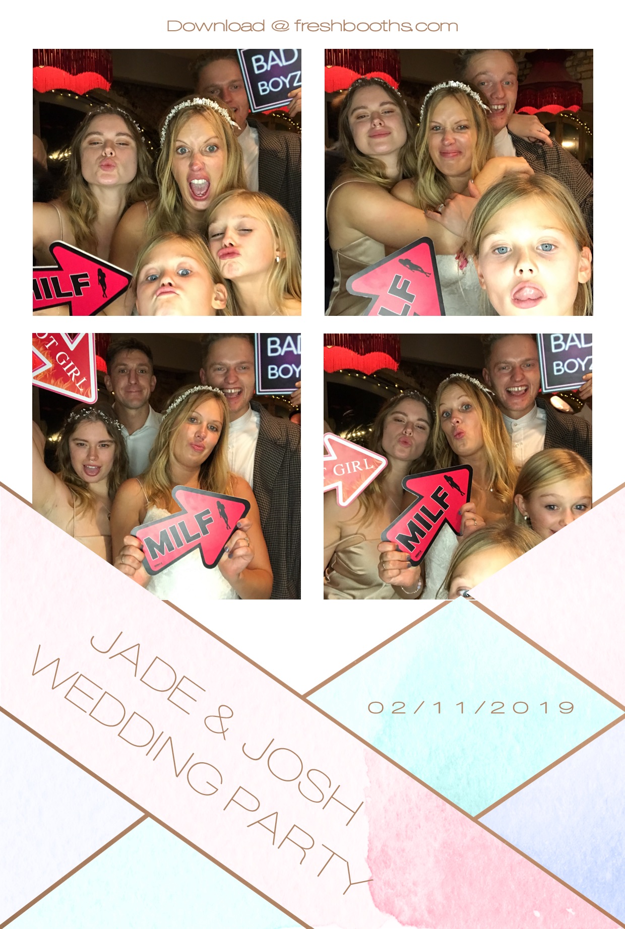 Jade & Josh Wedding Party - GIF Station | View more photos from the event at gallery.freshbooths.com/u/FreshBooths/Jade-Josh-Wedding-Party-GIF-Station