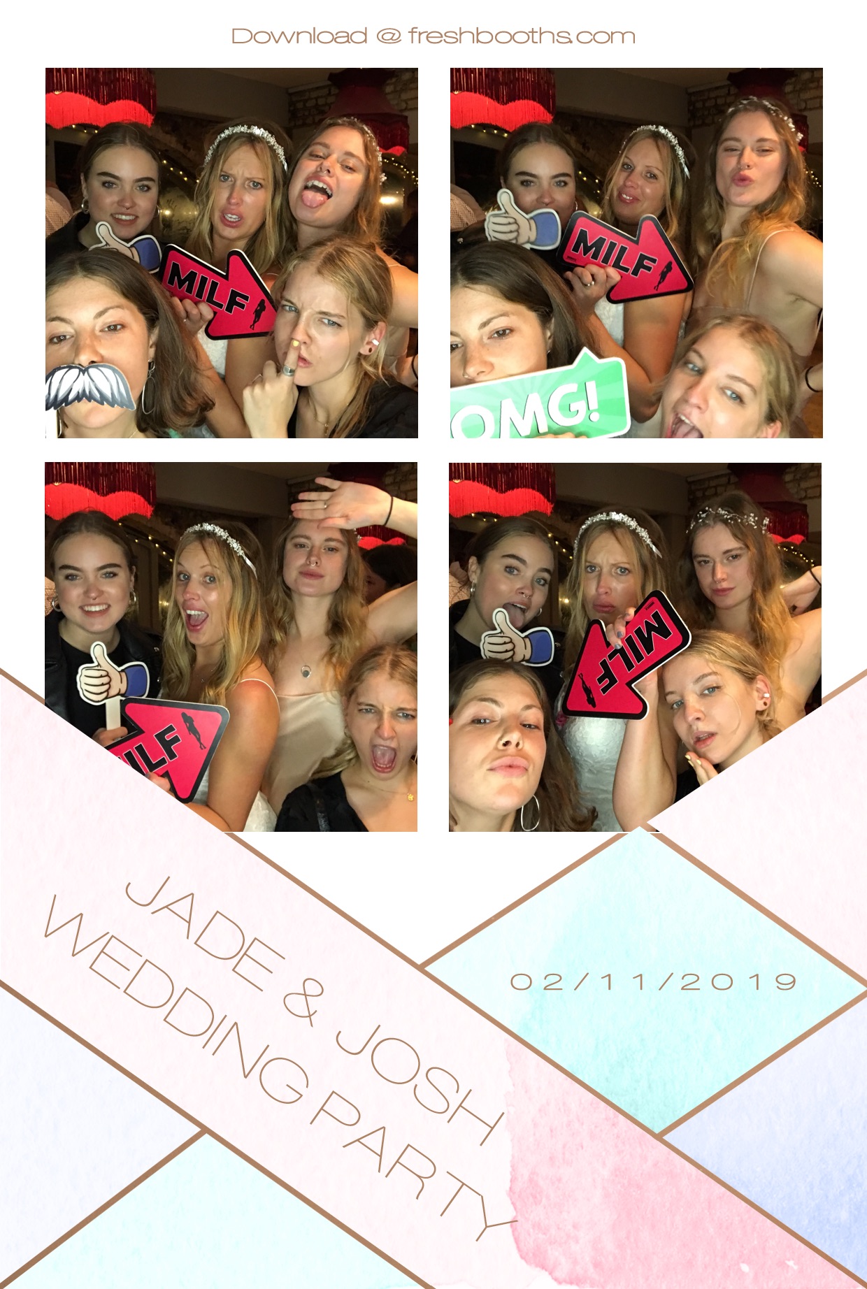 Jade & Josh Wedding Party - GIF Station | View more photos from the event at gallery.freshbooths.com/u/FreshBooths/Jade-Josh-Wedding-Party-GIF-Station