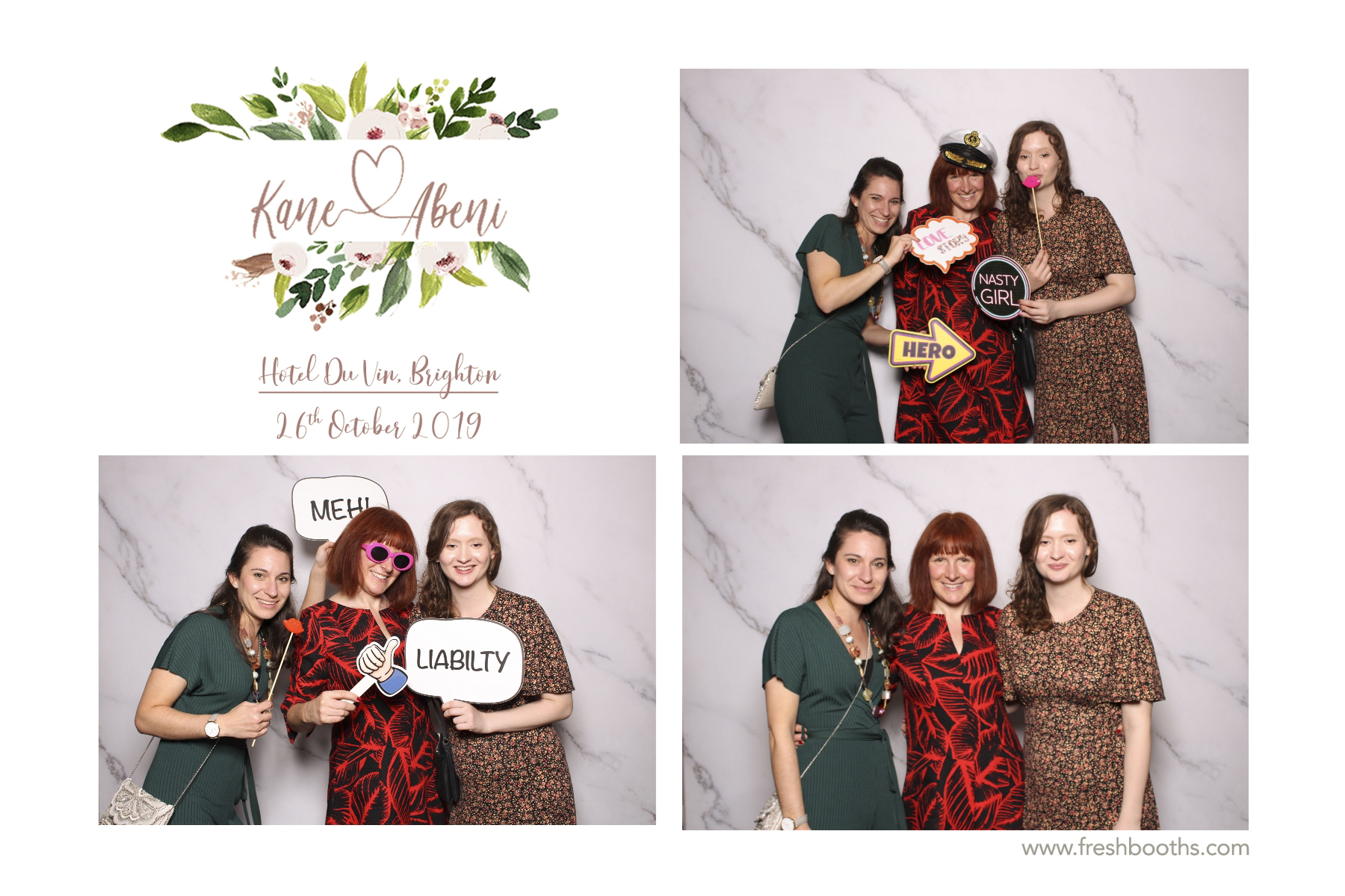 Kane & Abeni Wedding - Classic Open Booth | View more photos from the event at gallery.freshbooths.com/u/FreshBooths/Kane-Abeni-Wedding-Classic-Open-Booth