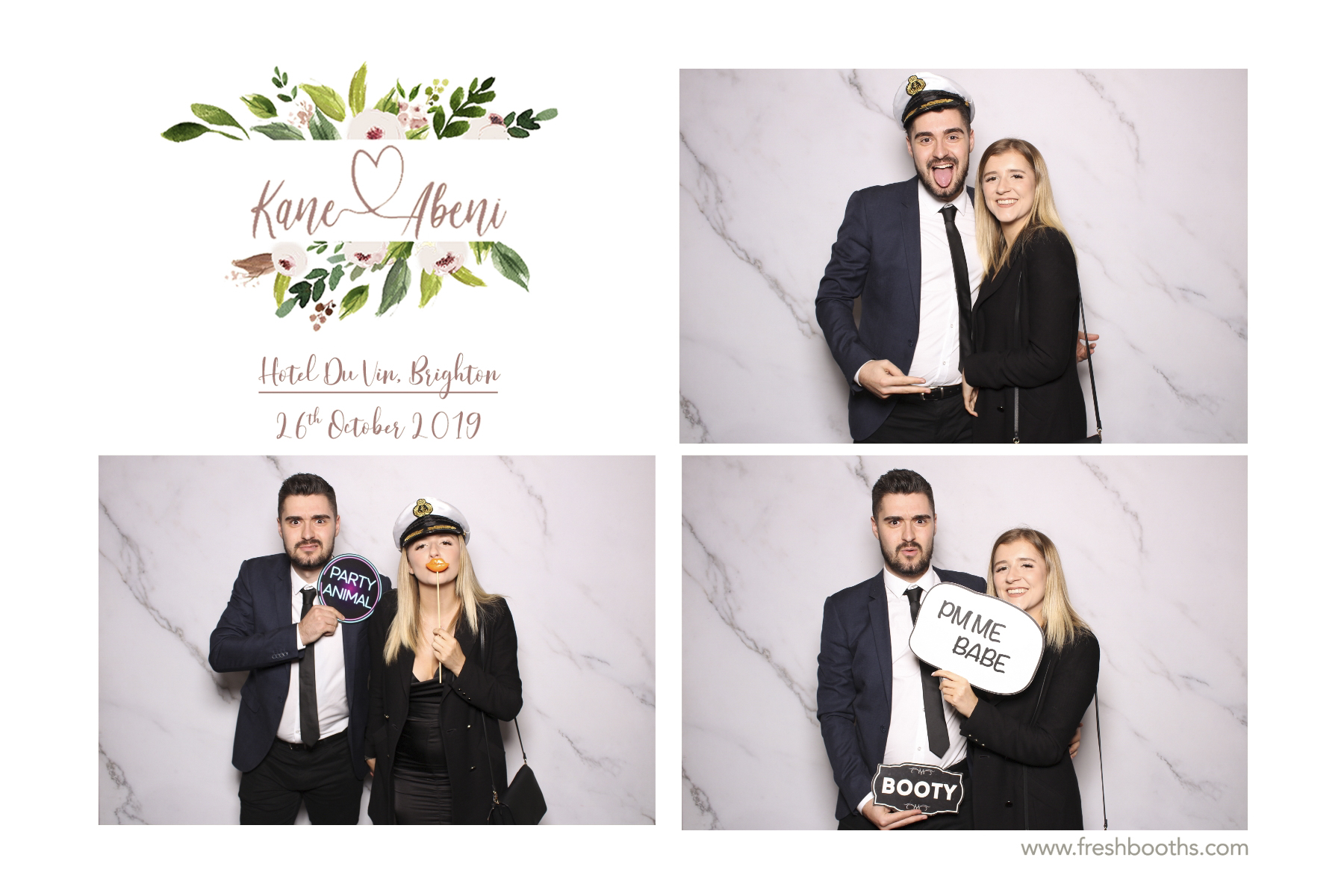 Kane & Abeni Wedding - Classic Open Booth | View more photos from the event at gallery.freshbooths.com/u/FreshBooths/Kane-Abeni-Wedding-Classic-Open-Booth