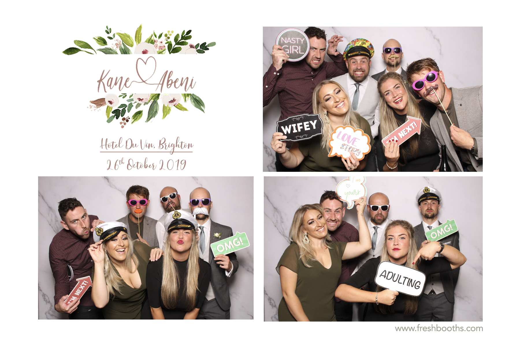 Kane & Abeni Wedding - Classic Open Booth | View more photos from the event at gallery.freshbooths.com/u/FreshBooths/Kane-Abeni-Wedding-Classic-Open-Booth