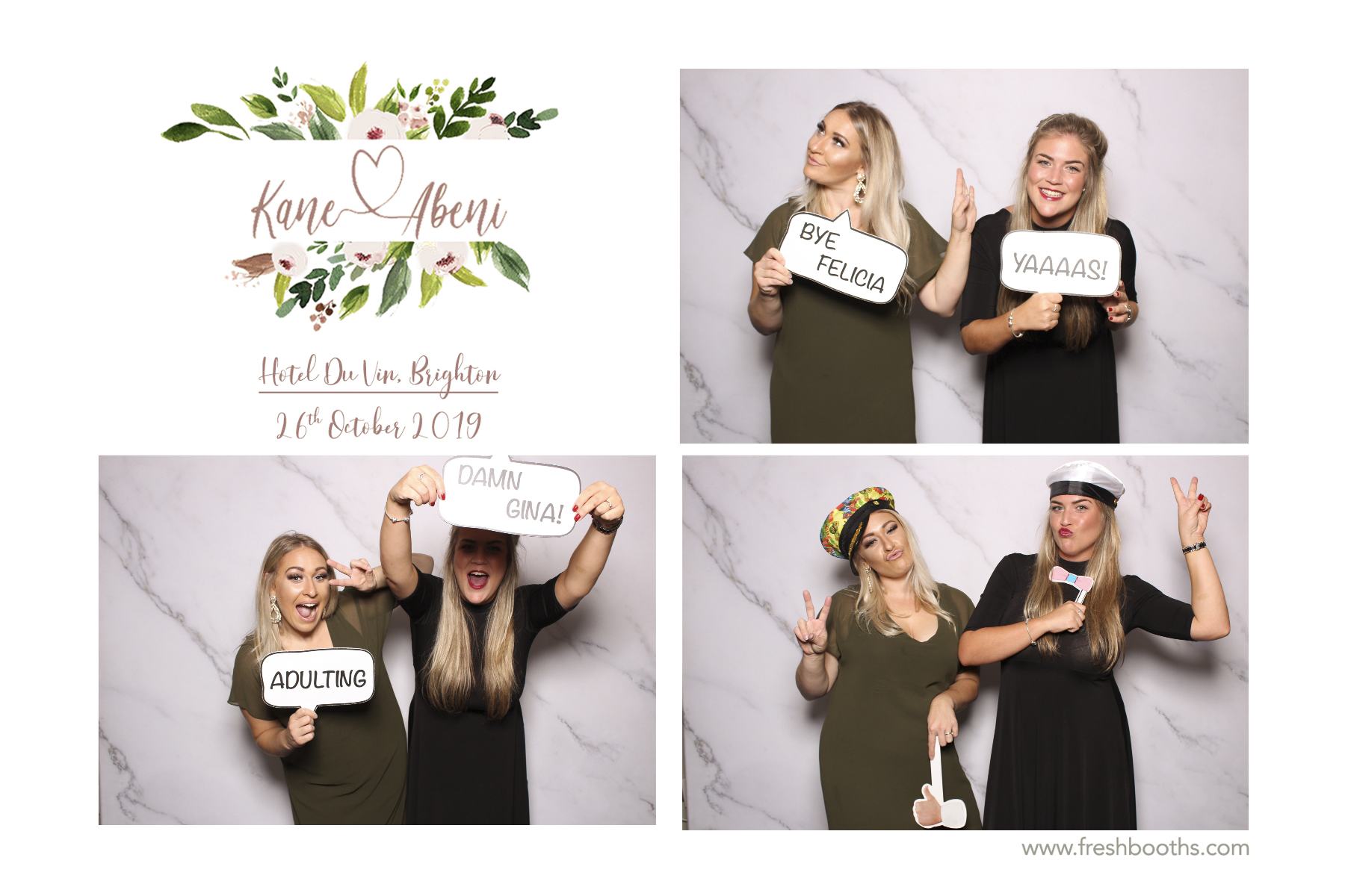 Kane & Abeni Wedding - Classic Open Booth | View more photos from the event at gallery.freshbooths.com/u/FreshBooths/Kane-Abeni-Wedding-Classic-Open-Booth