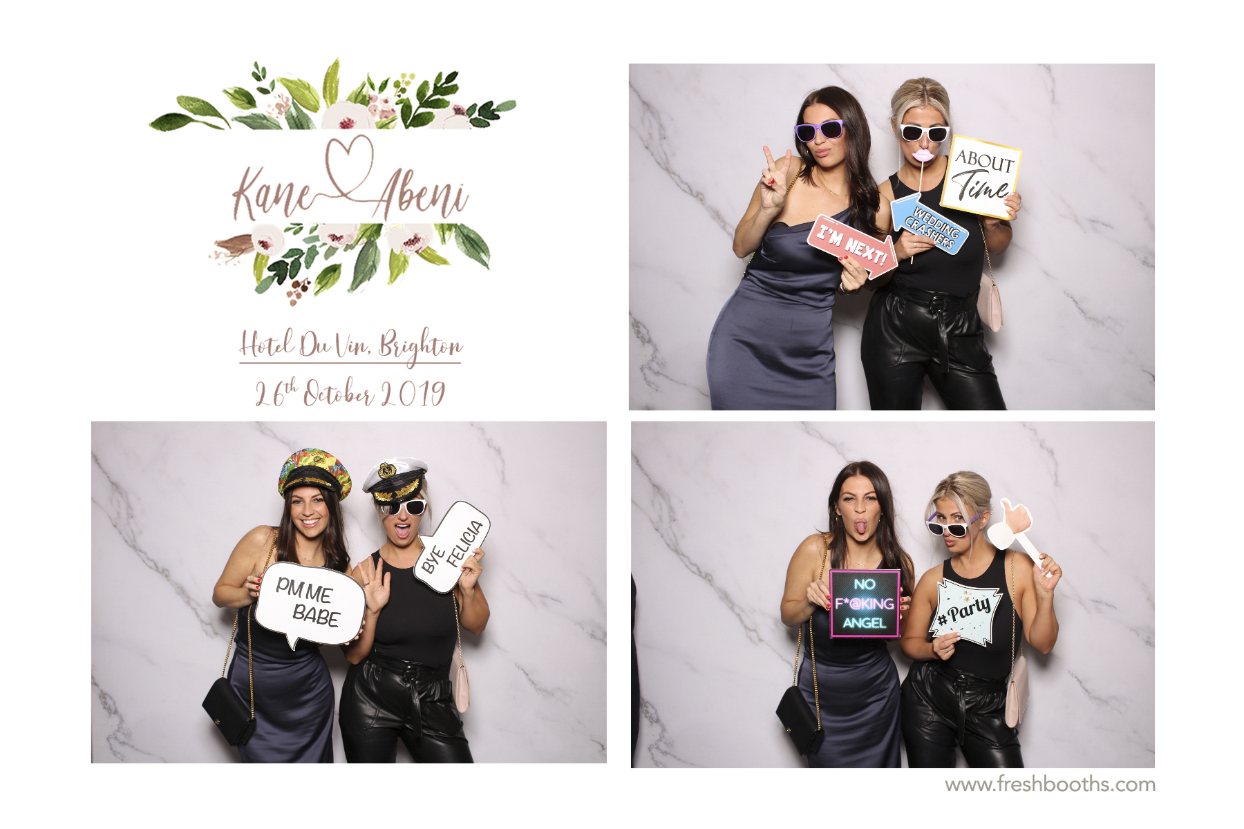 Kane & Abeni Wedding - Classic Open Booth | View more photos from the event at gallery.freshbooths.com/u/FreshBooths/Kane-Abeni-Wedding-Classic-Open-Booth