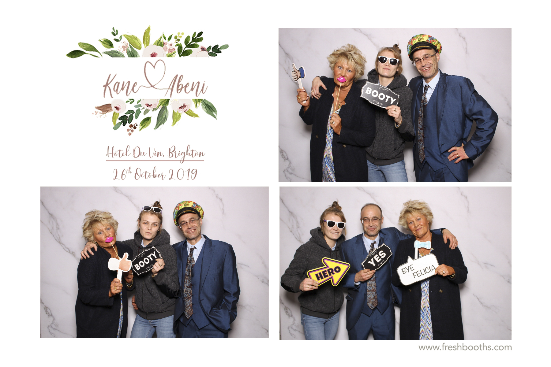 Kane & Abeni Wedding - Classic Open Booth | View more photos from the event at gallery.freshbooths.com/u/FreshBooths/Kane-Abeni-Wedding-Classic-Open-Booth