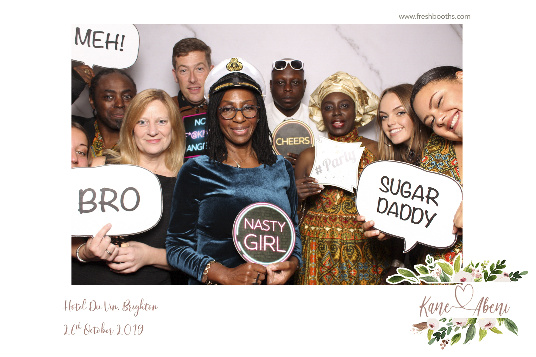 Kane & Abeni Wedding - Classic Open Booth | View more photos from the event at gallery.freshbooths.com/u/FreshBooths/Kane-Abeni-Wedding-Classic-Open-Booth