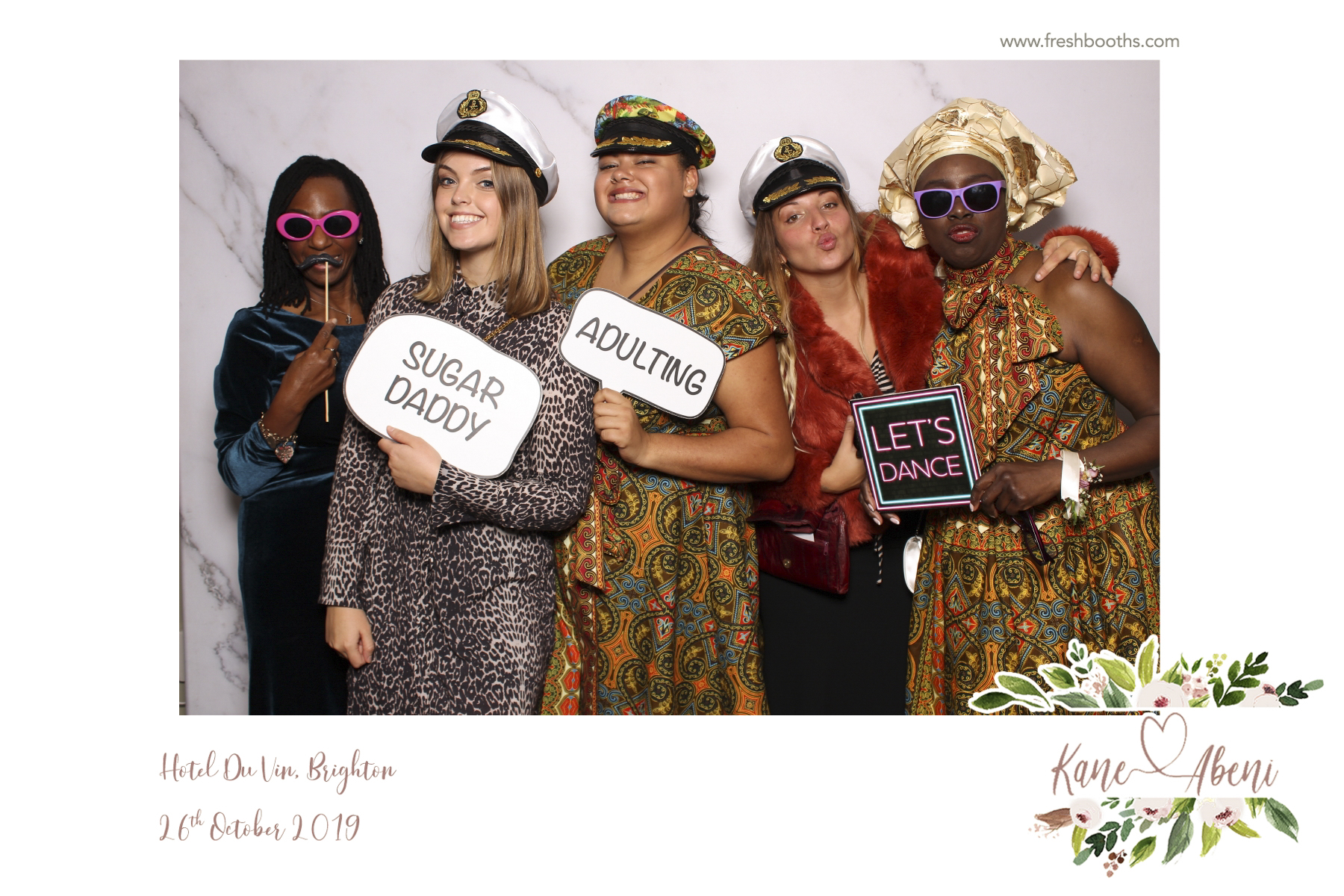 Kane & Abeni Wedding - Classic Open Booth | View more photos from the event at gallery.freshbooths.com/u/FreshBooths/Kane-Abeni-Wedding-Classic-Open-Booth