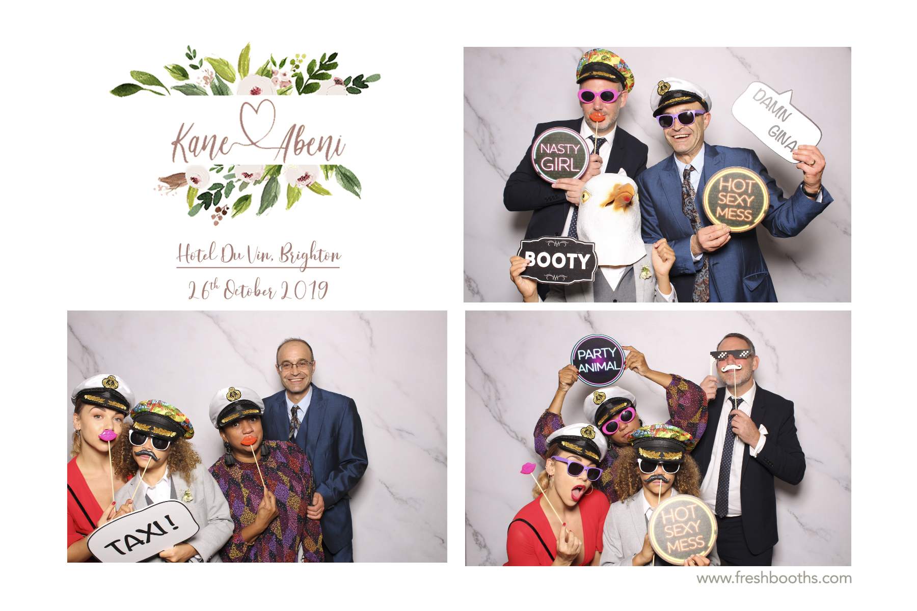 Kane & Abeni Wedding - Classic Open Booth | View more photos from the event at gallery.freshbooths.com/u/FreshBooths/Kane-Abeni-Wedding-Classic-Open-Booth