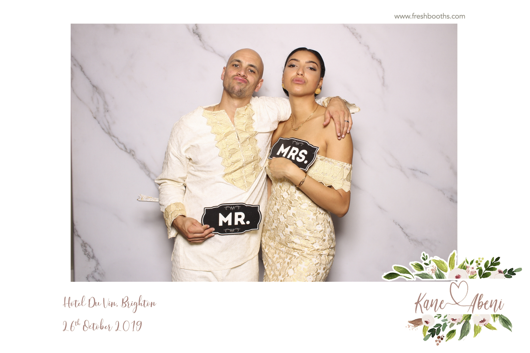 Kane & Abeni Wedding - Classic Open Booth | View more photos from the event at gallery.freshbooths.com/u/FreshBooths/Kane-Abeni-Wedding-Classic-Open-Booth