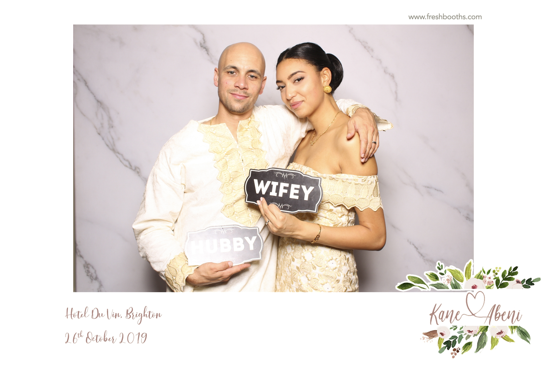 Kane & Abeni Wedding - Classic Open Booth | View more photos from the event at gallery.freshbooths.com/u/FreshBooths/Kane-Abeni-Wedding-Classic-Open-Booth