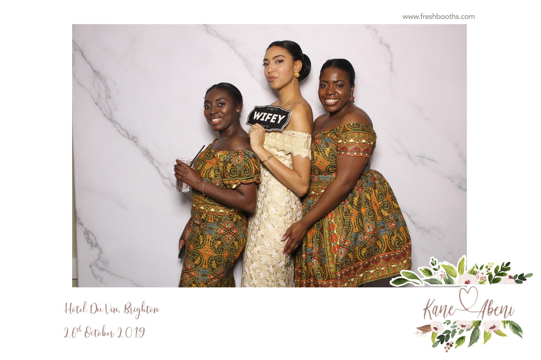 Kane & Abeni Wedding - Classic Open Booth | View more photos from the event at gallery.freshbooths.com/u/FreshBooths/Kane-Abeni-Wedding-Classic-Open-Booth