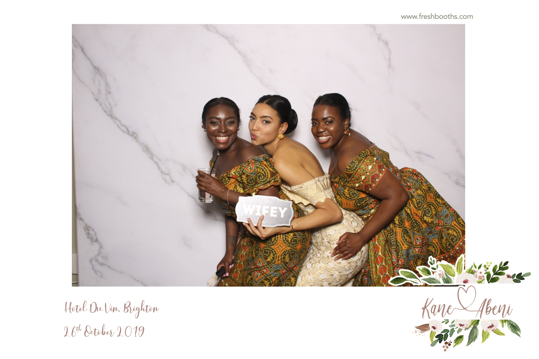 Kane & Abeni Wedding - Classic Open Booth | View more photos from the event at gallery.freshbooths.com/u/FreshBooths/Kane-Abeni-Wedding-Classic-Open-Booth