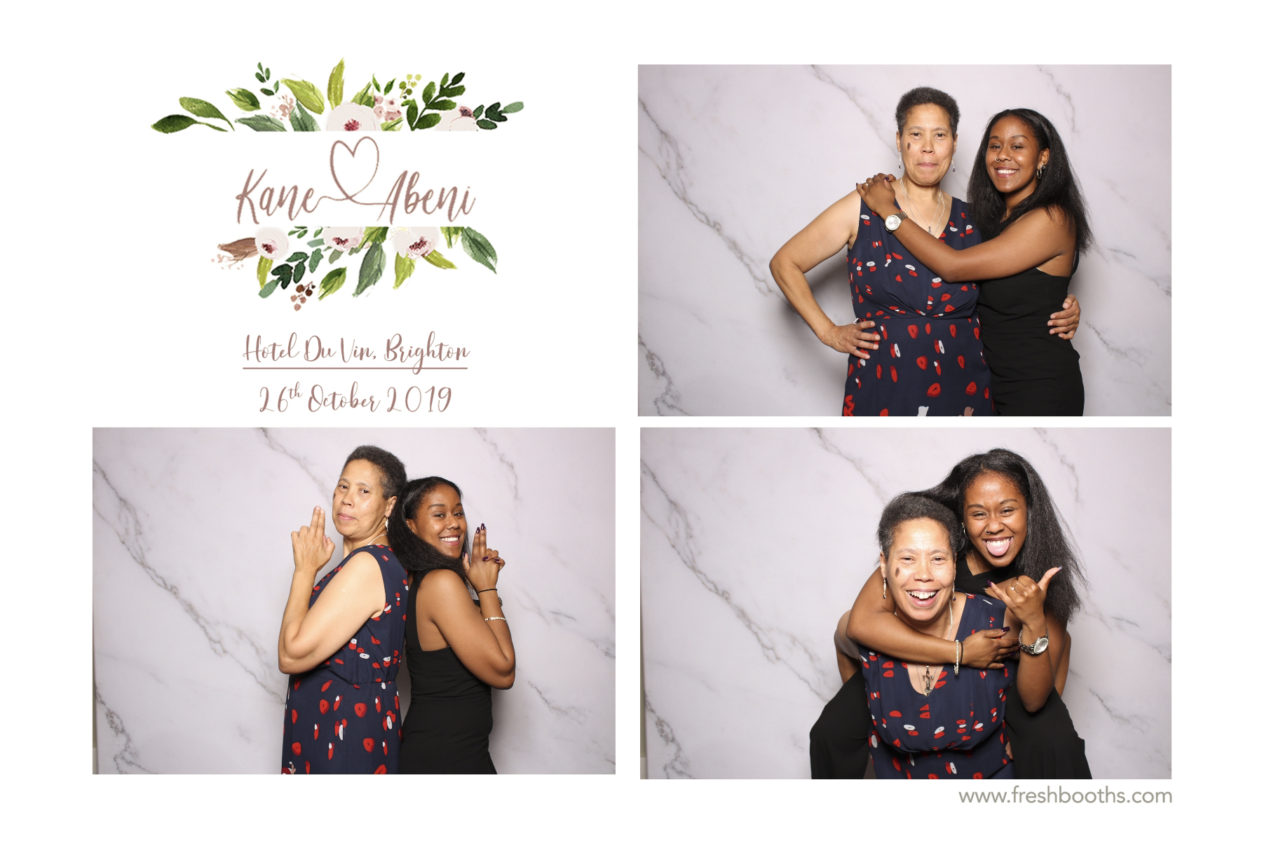 Kane & Abeni Wedding - Classic Open Booth | View more photos from the event at gallery.freshbooths.com/u/FreshBooths/Kane-Abeni-Wedding-Classic-Open-Booth