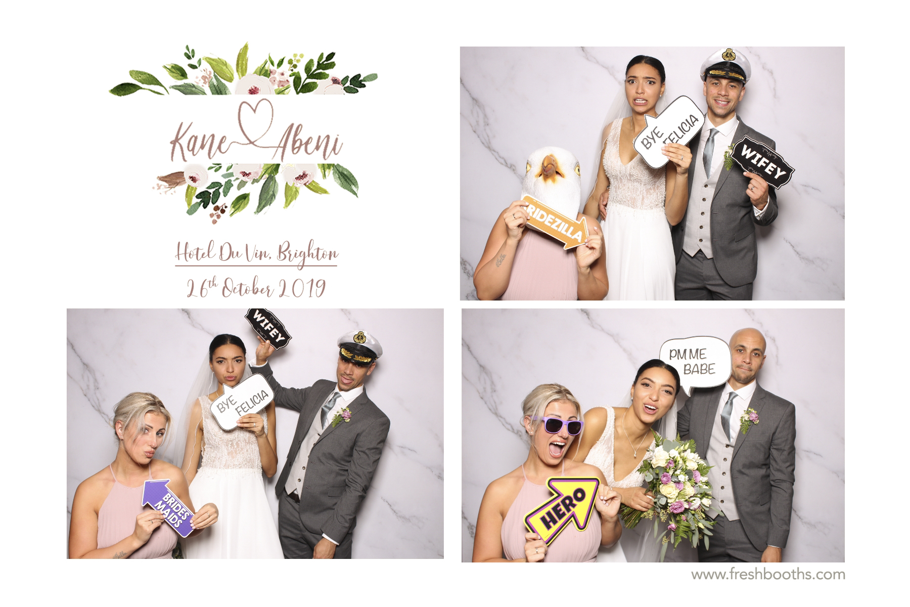 Kane & Abeni Wedding - Classic Open Booth | View more photos from the event at gallery.freshbooths.com/u/FreshBooths/Kane-Abeni-Wedding-Classic-Open-Booth