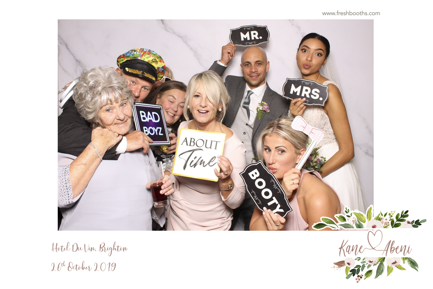 Kane & Abeni Wedding - Classic Open Booth | View more photos from the event at gallery.freshbooths.com/u/FreshBooths/Kane-Abeni-Wedding-Classic-Open-Booth