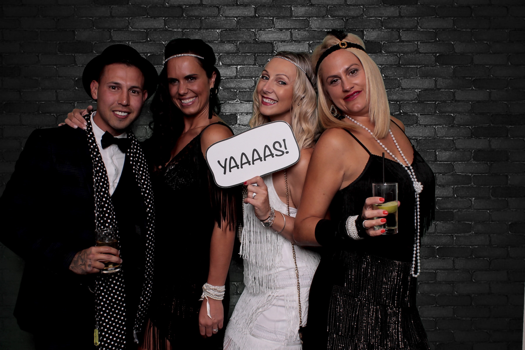 Mickys 30th Gatsby Party - Green Screen  | View more photos from the event at gallery.freshbooths.com/u/FreshBooths/Mickys-30th-Gatsby-Party-Green-Screen