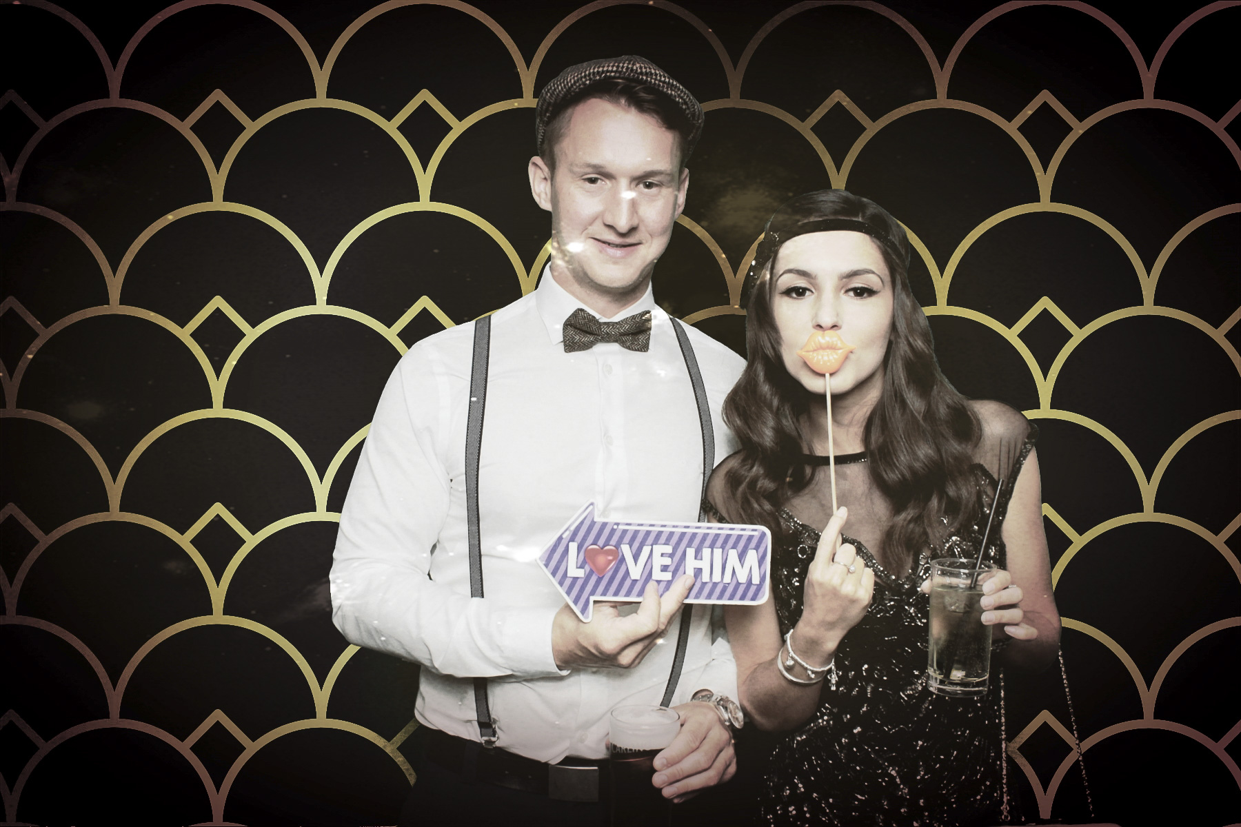 Mickys 30th Gatsby Party - Green Screen  | View more photos from the event at gallery.freshbooths.com/u/FreshBooths/Mickys-30th-Gatsby-Party-Green-Screen
