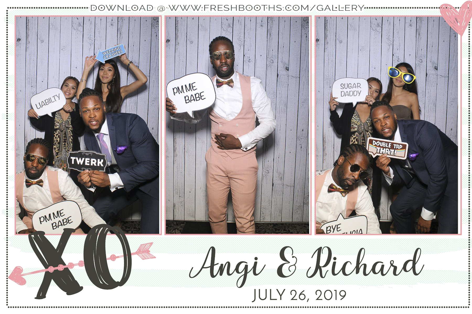 Richard & Angi’s Wedding - Selfie Mirror | View more photos from the event at gallery.freshbooths.com/u/FreshBooths/Richard-Angi’s-Wedding-Selfie-Mirror